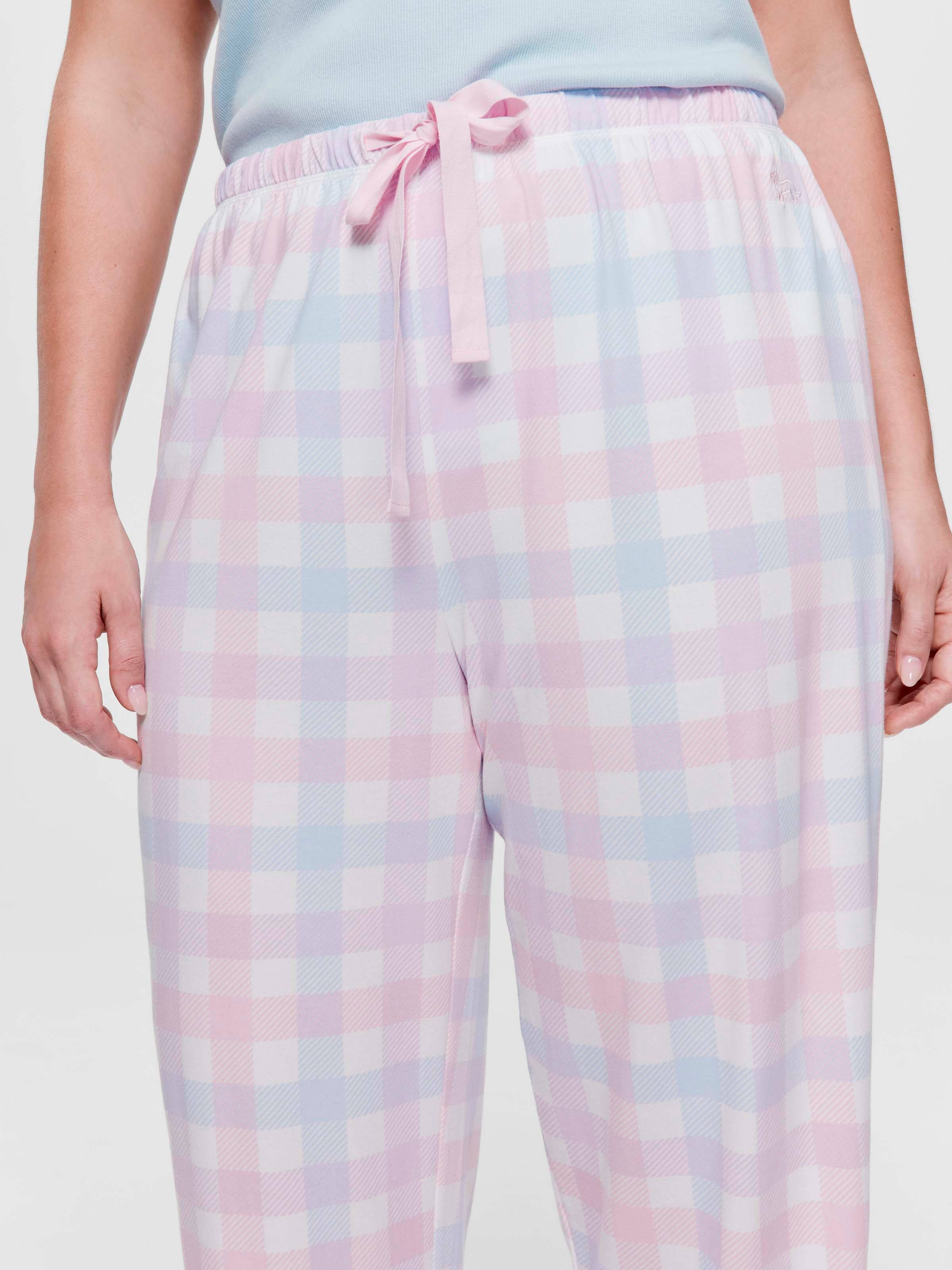 P.A. Plus Pastel Gingham Tapered Pj Pant