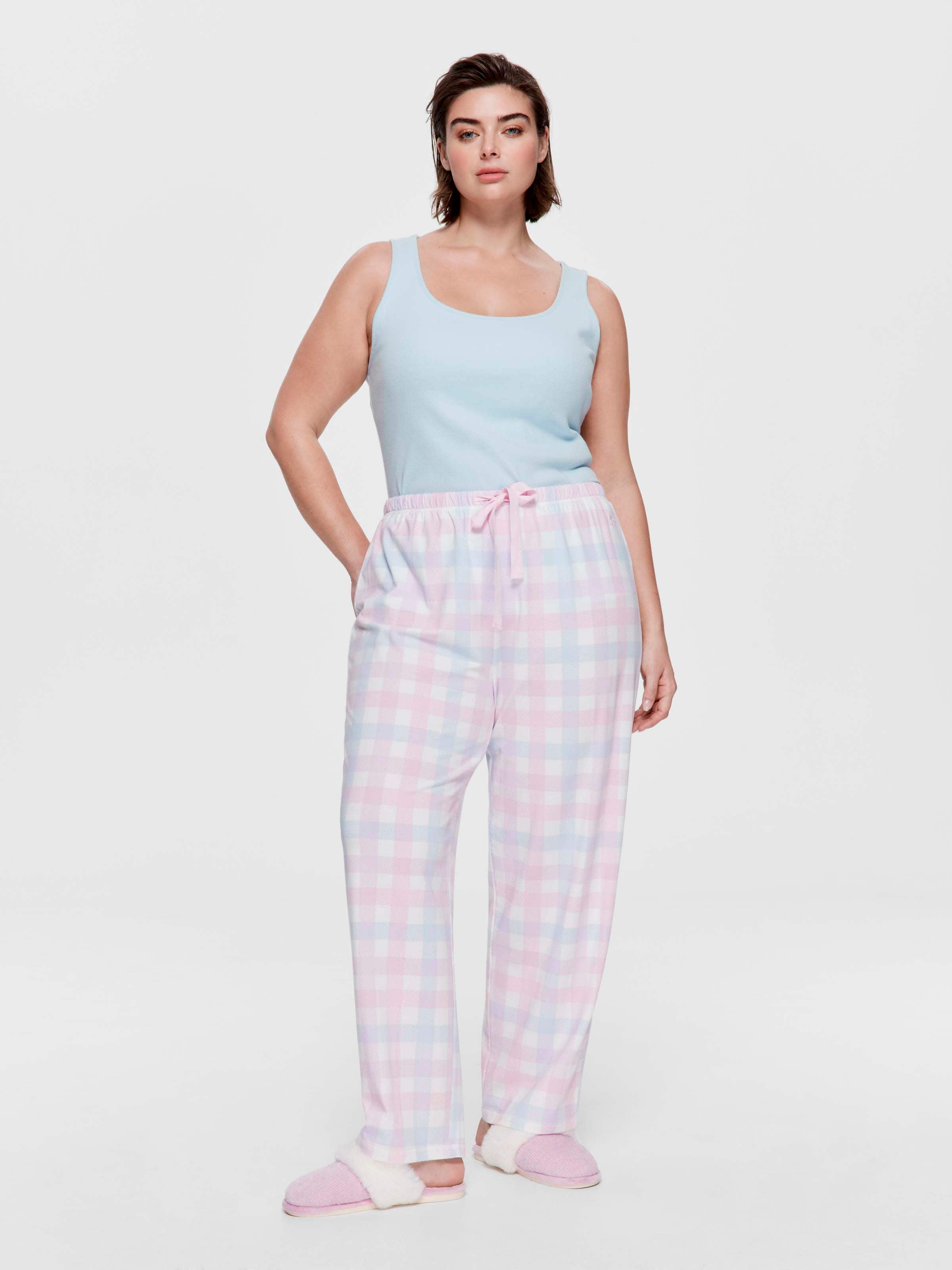 P.A. Plus Pastel Gingham Tapered Pj Pant