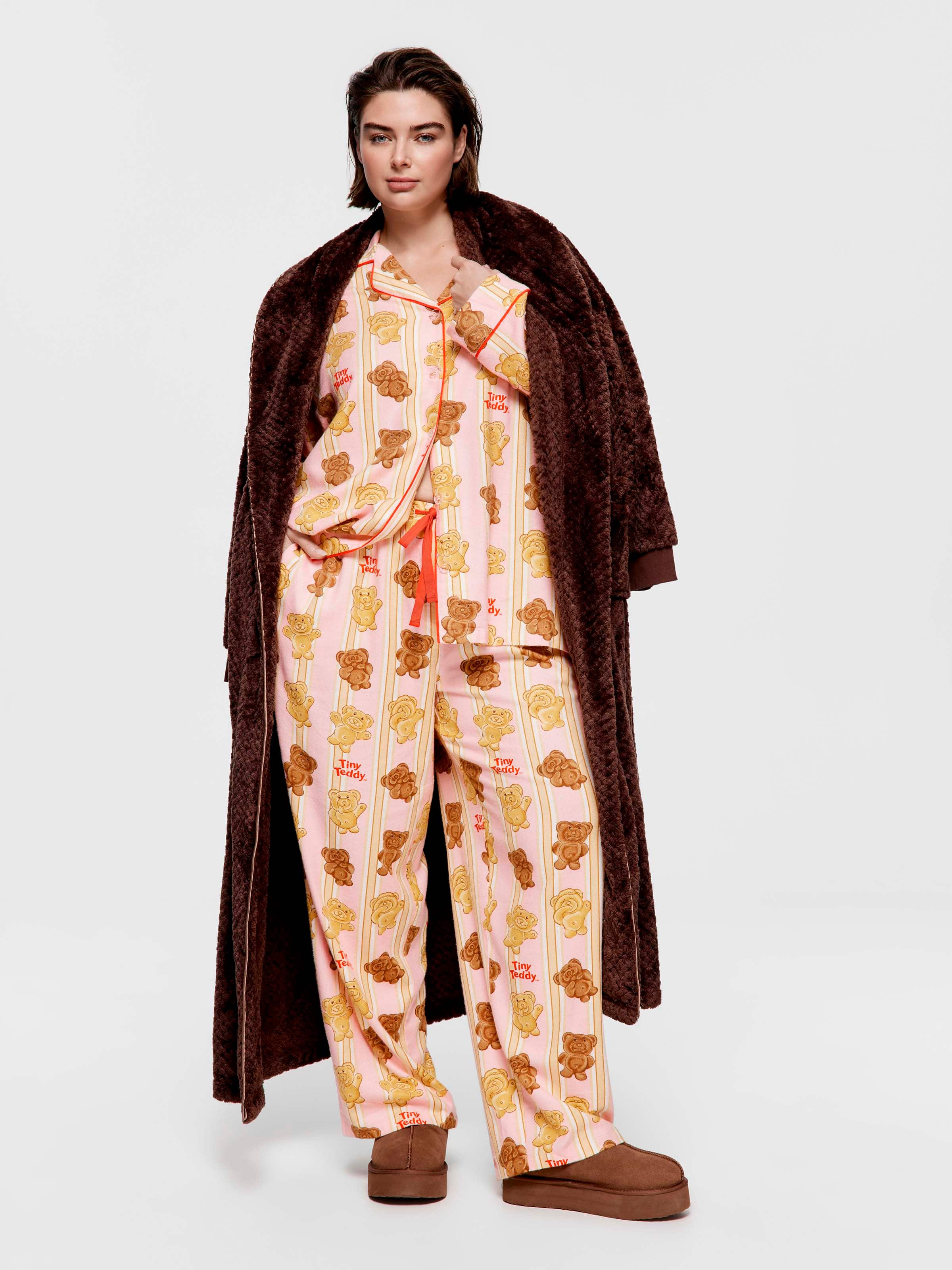 P.A. Plus Arnott's Tiny Teddy Bamboo Flannelette Classic Pj Set