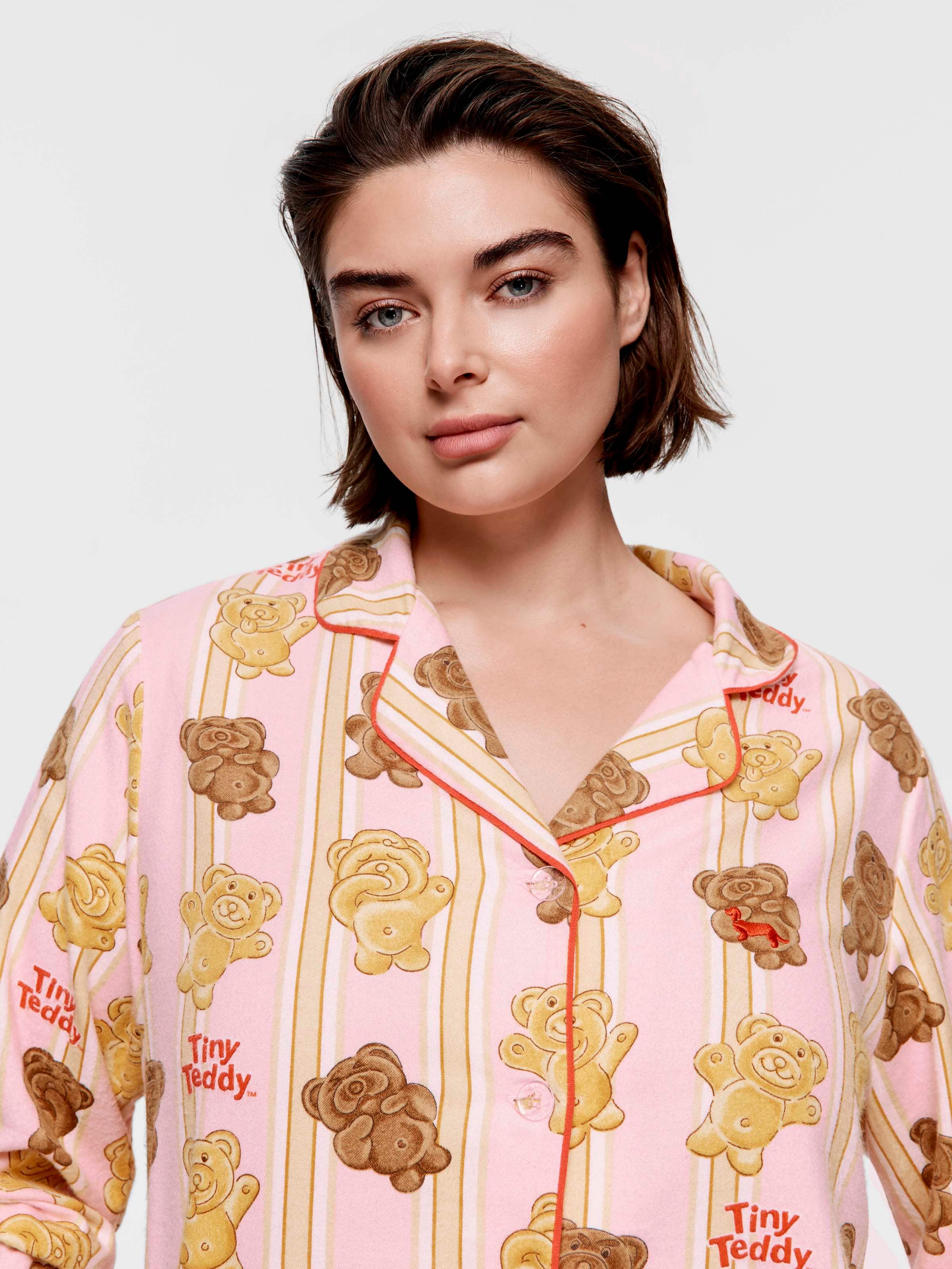 P.A. Plus Arnott's Tiny Teddy Bamboo Flannelette Classic Pj Set