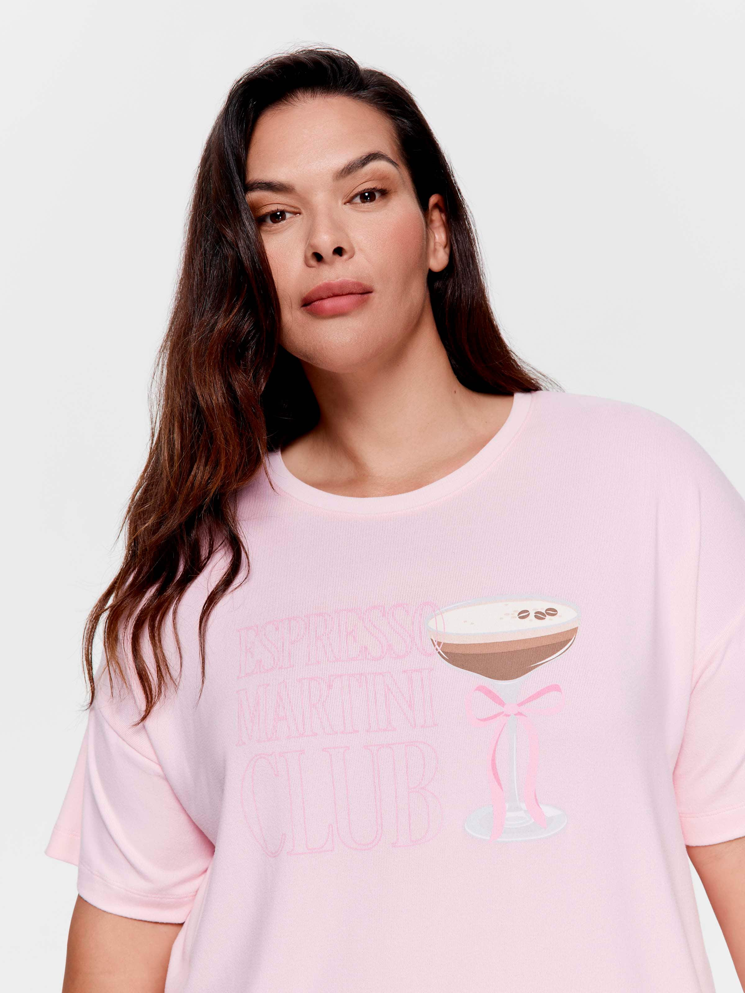 P.A. Plus Espresso Martini Plush Oversized Tee