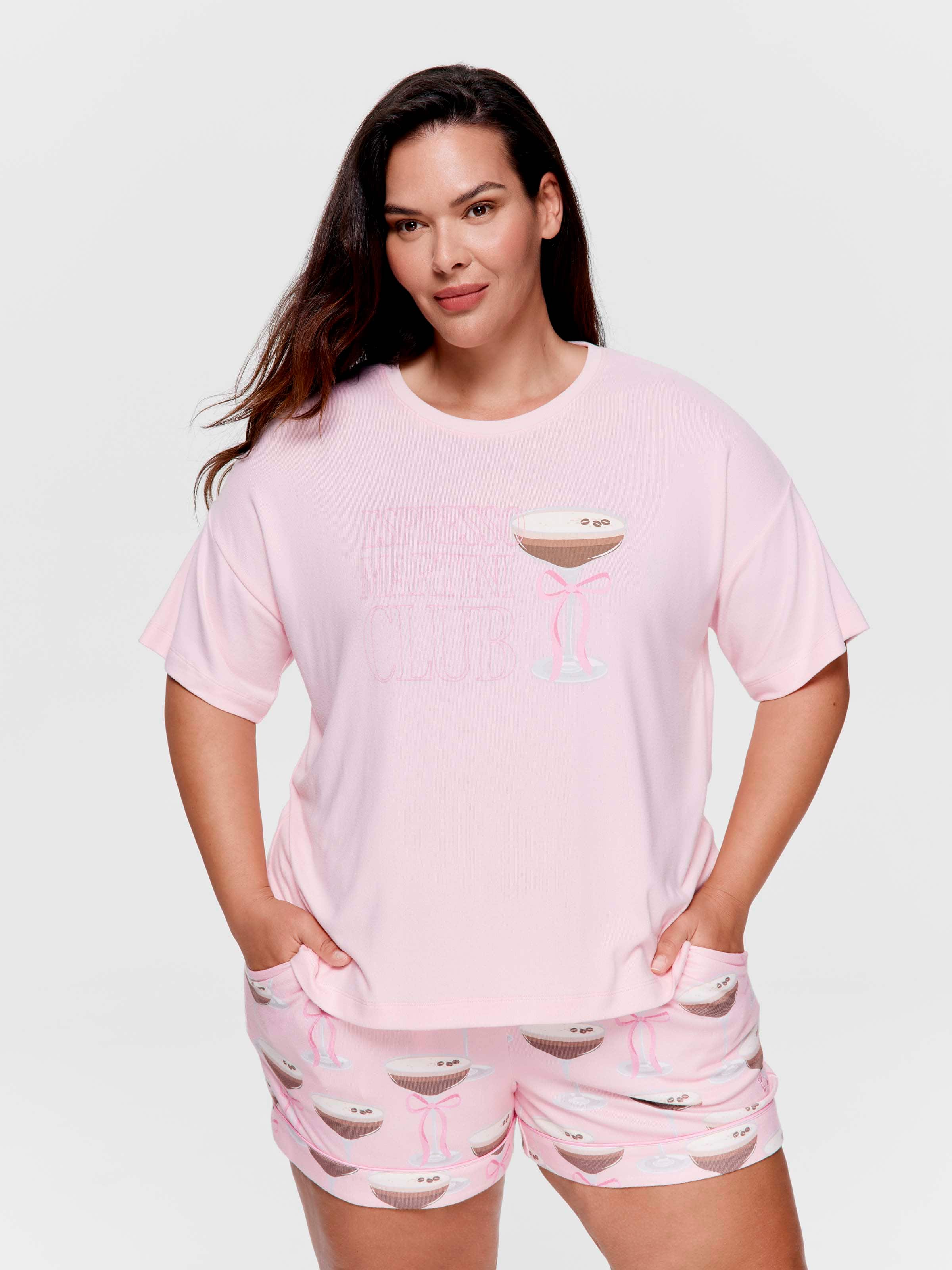 P.A. Plus Espresso Martini Plush Oversized Tee