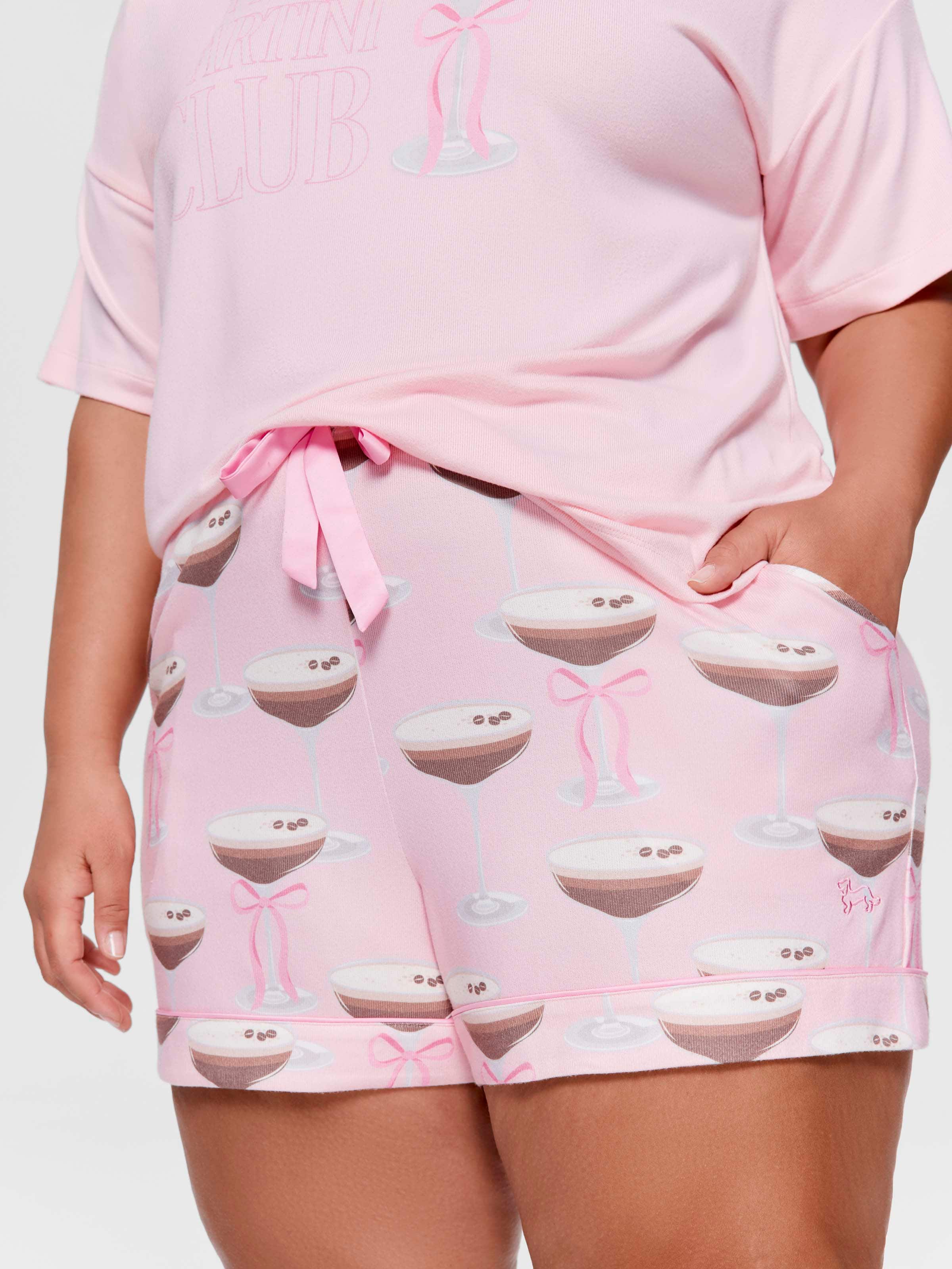 P.A. Plus Espresso Martini Plush Long Pj Short