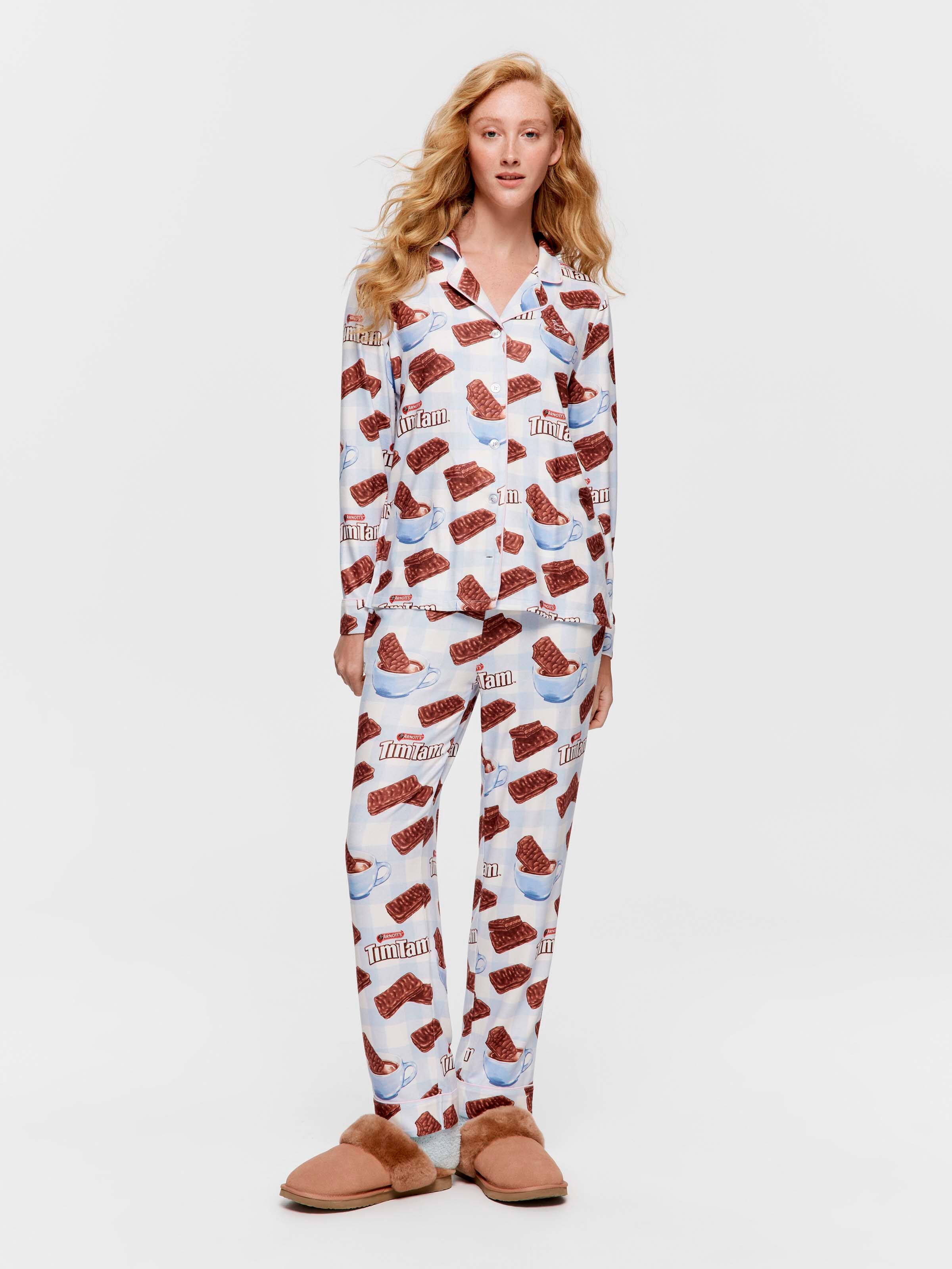Arnott's Tim Tam Plush Long Pj Set