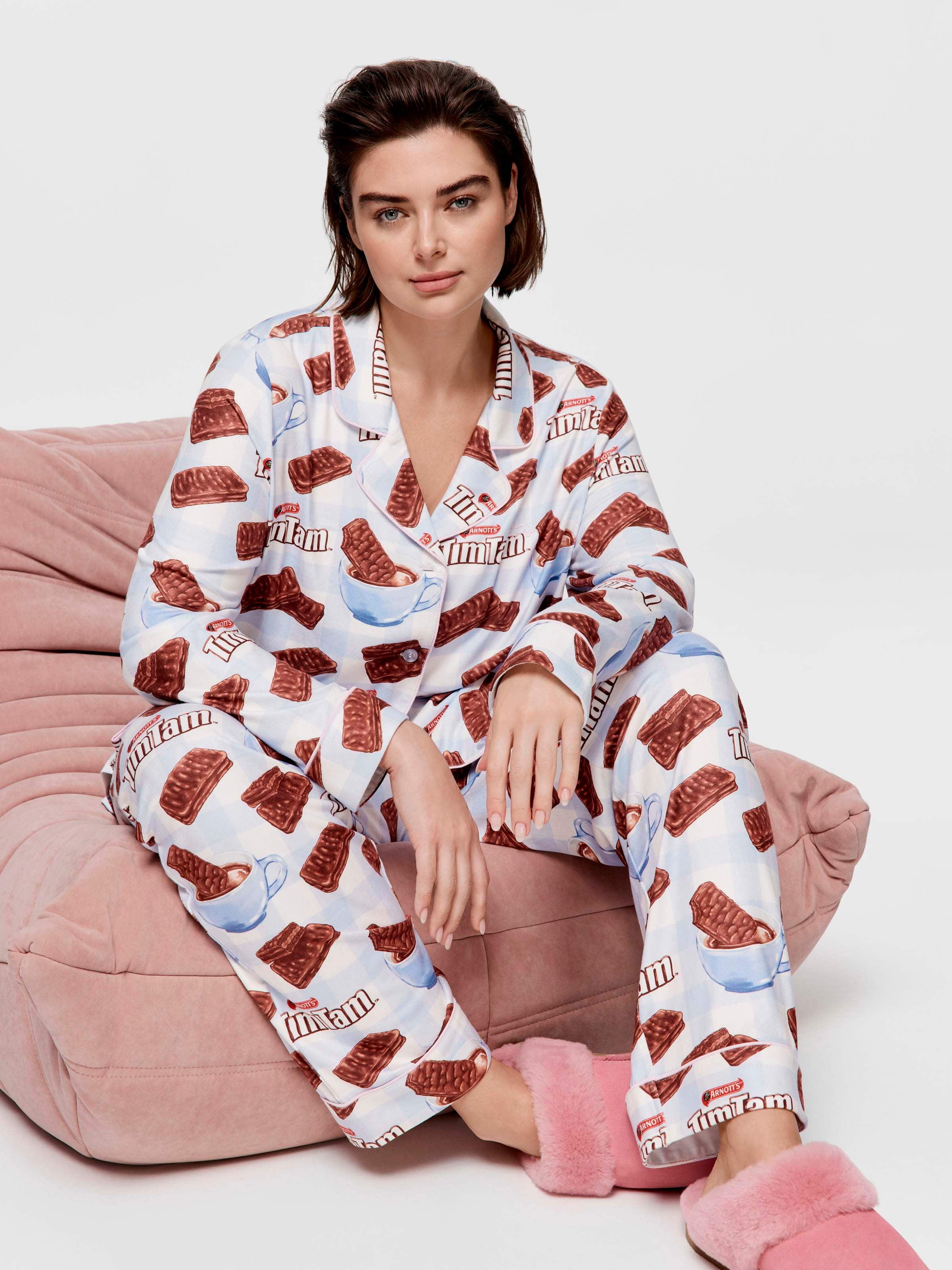 P.A. Plus Arnott's Tim Tam Plush Long Pj Set
