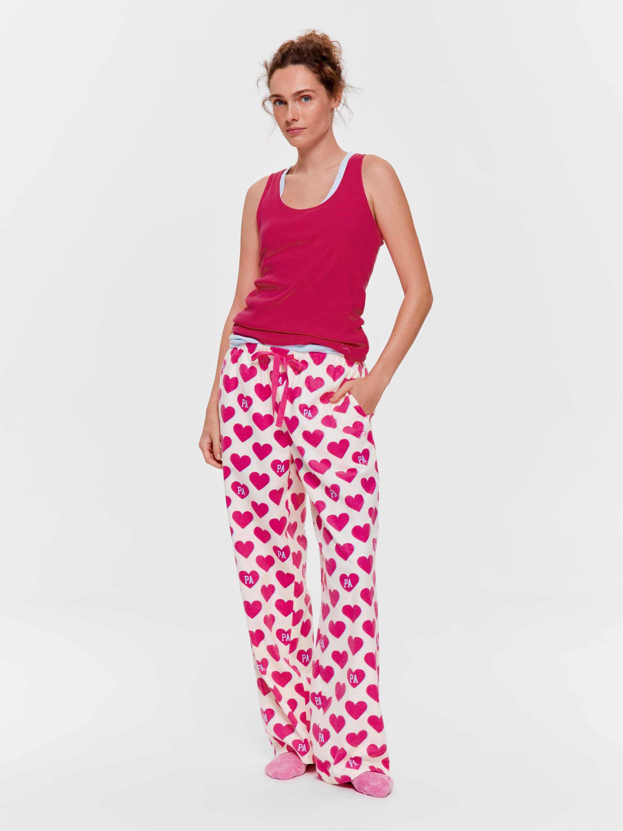 Hearts 100% Cotton Flannelette Classic Pj Pant