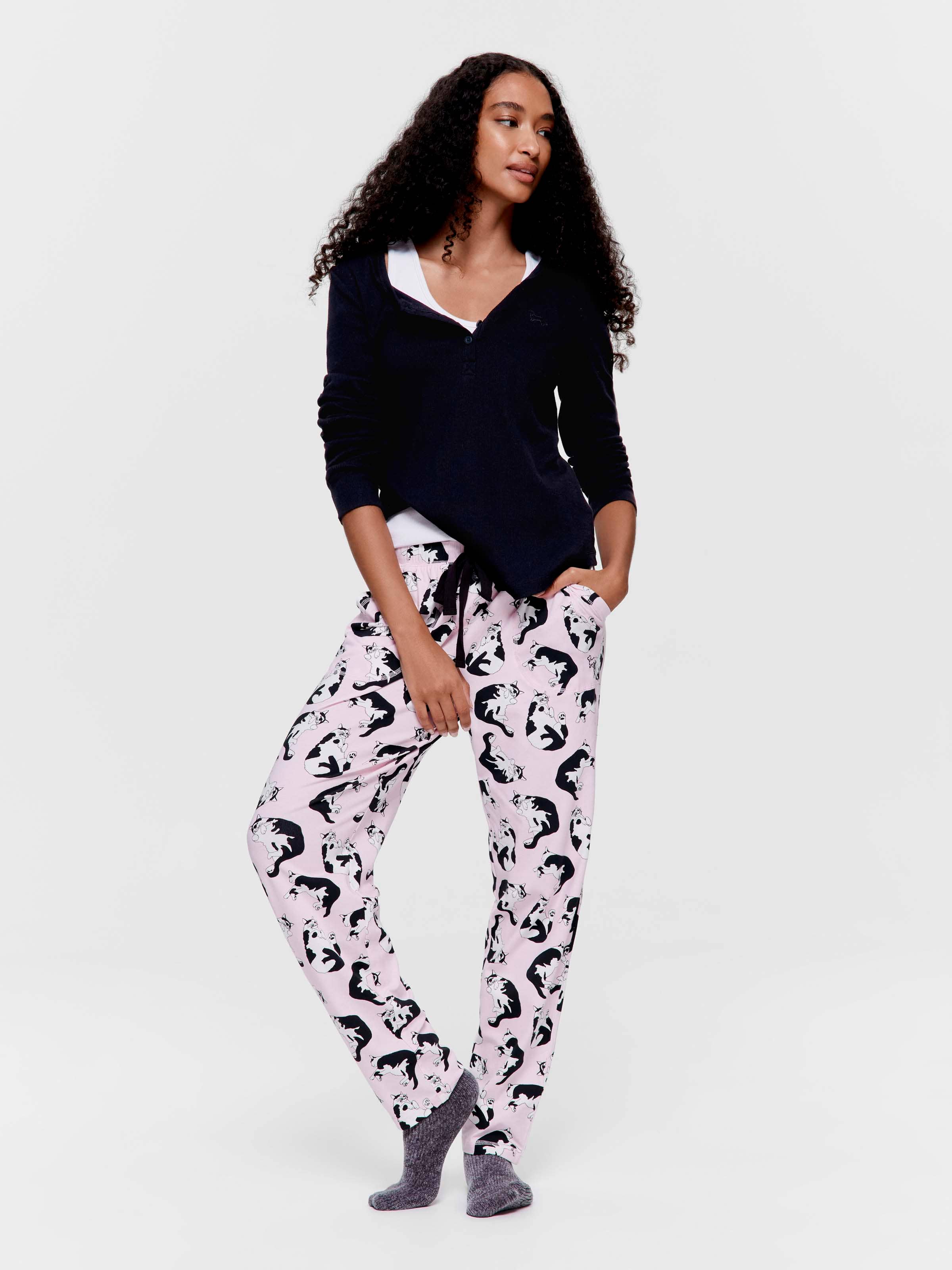 Cats Rule Tapered Pj Pant