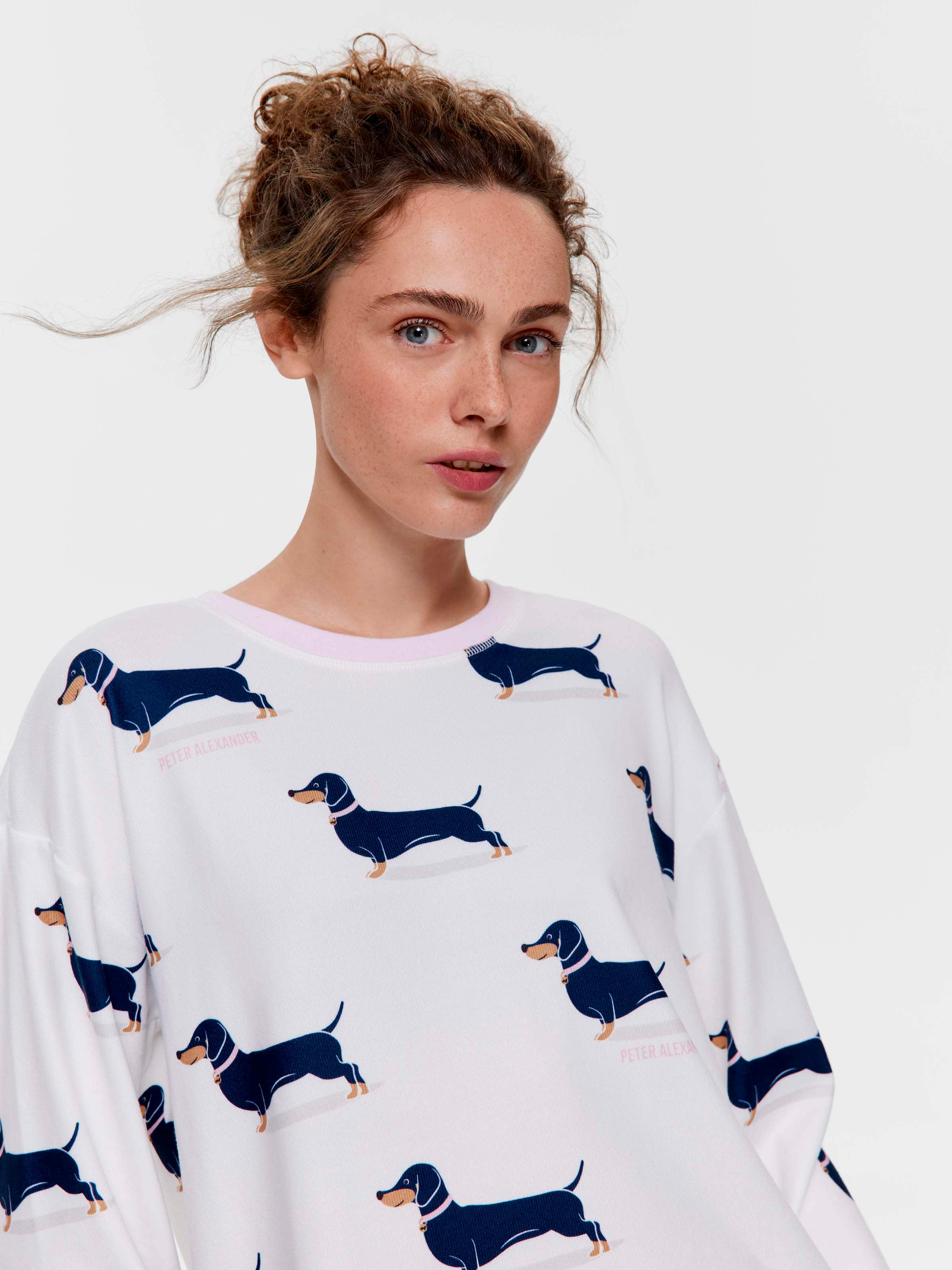 Dachshund Plush Long Sleeve Top