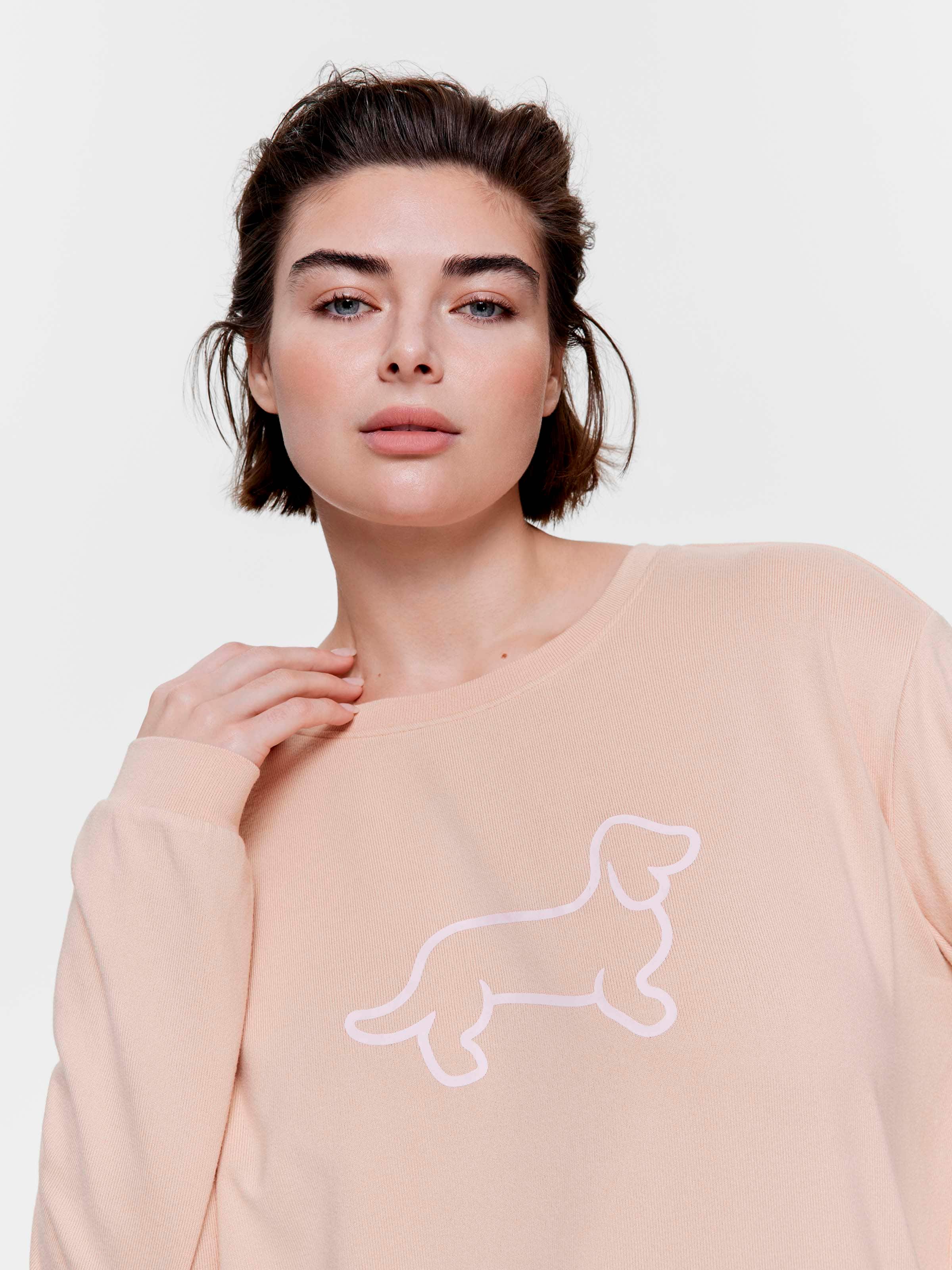P.A. Plus Caramel Logo Plush Sweater
