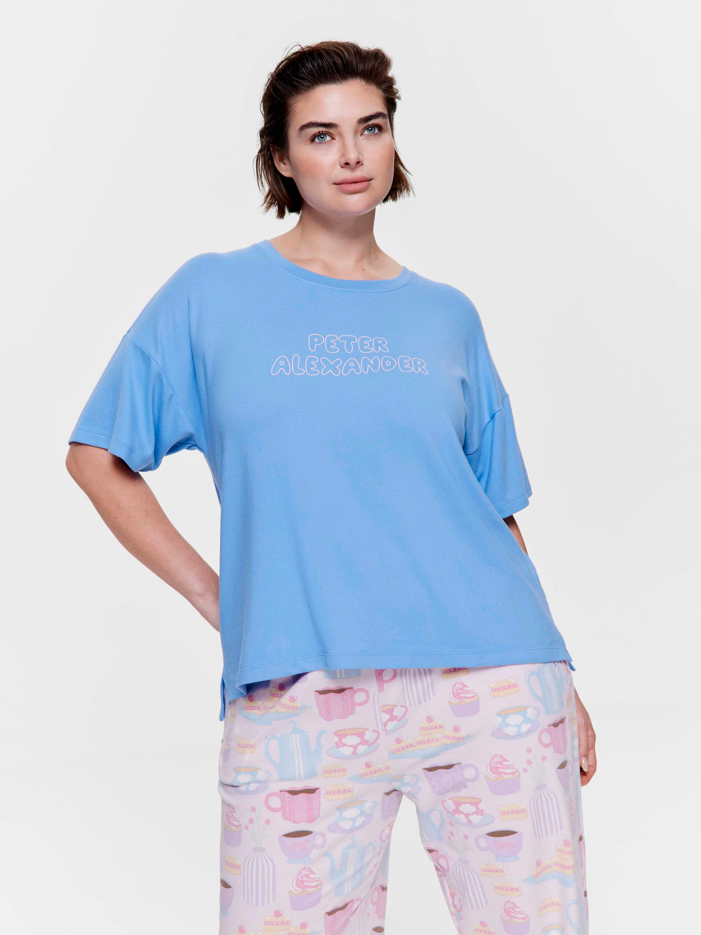P.A. Plus Blue Branded Plush Tee
