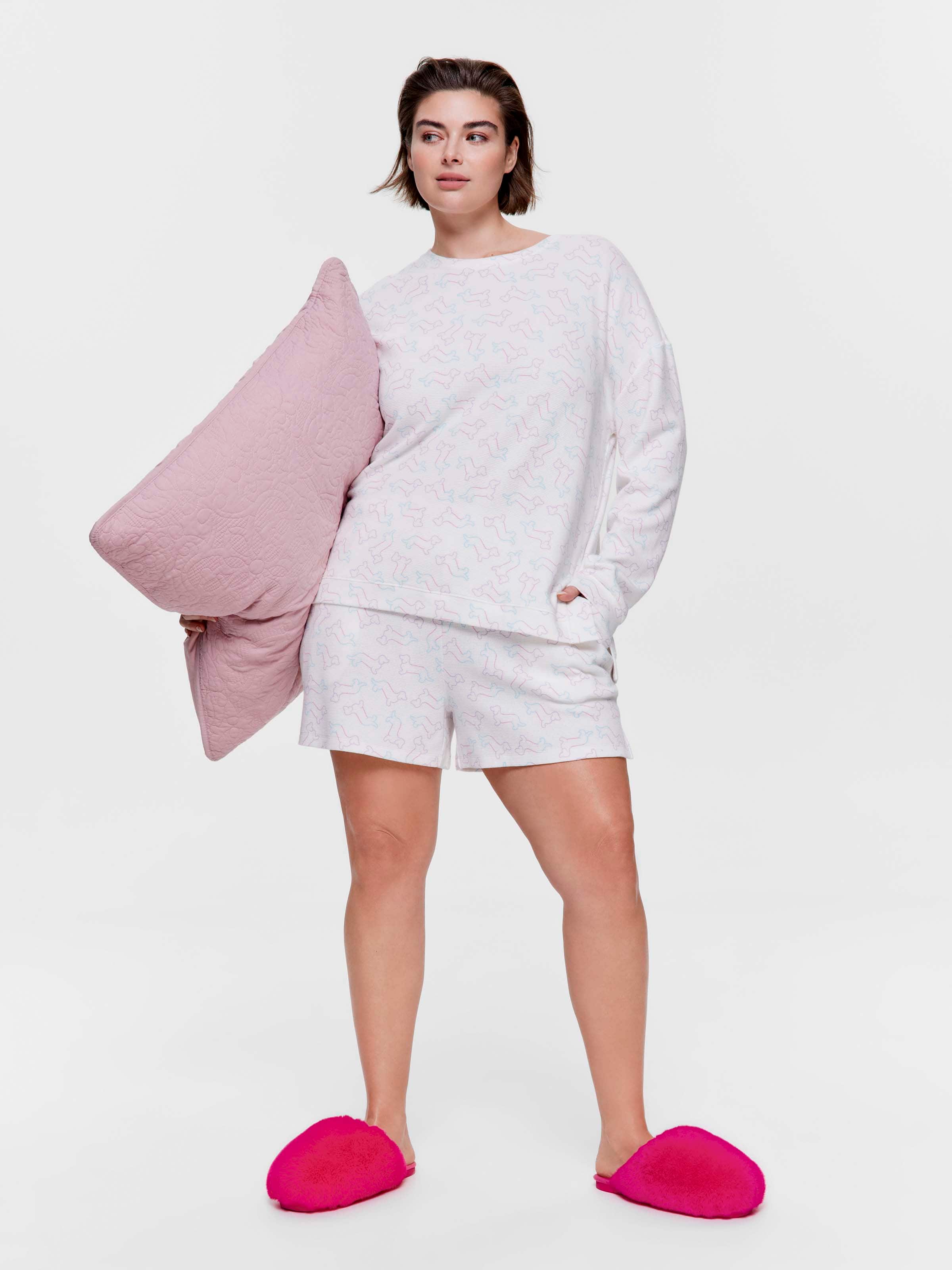 P.A. Plus Rainbow Penny Waffle Sweater