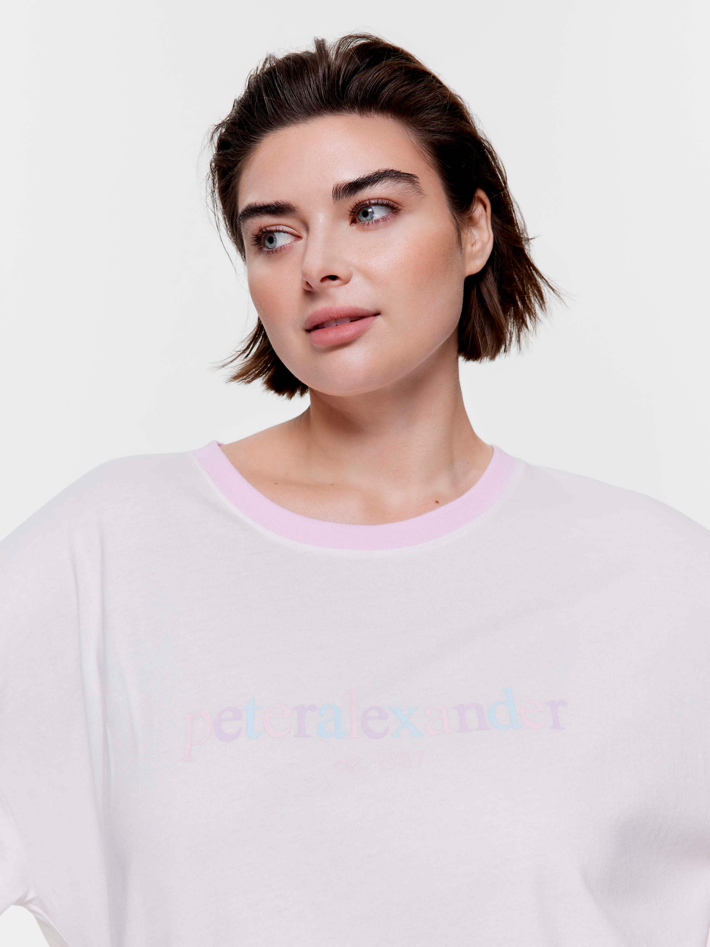 P.A. Plus Cream Heritage Oversized Tee