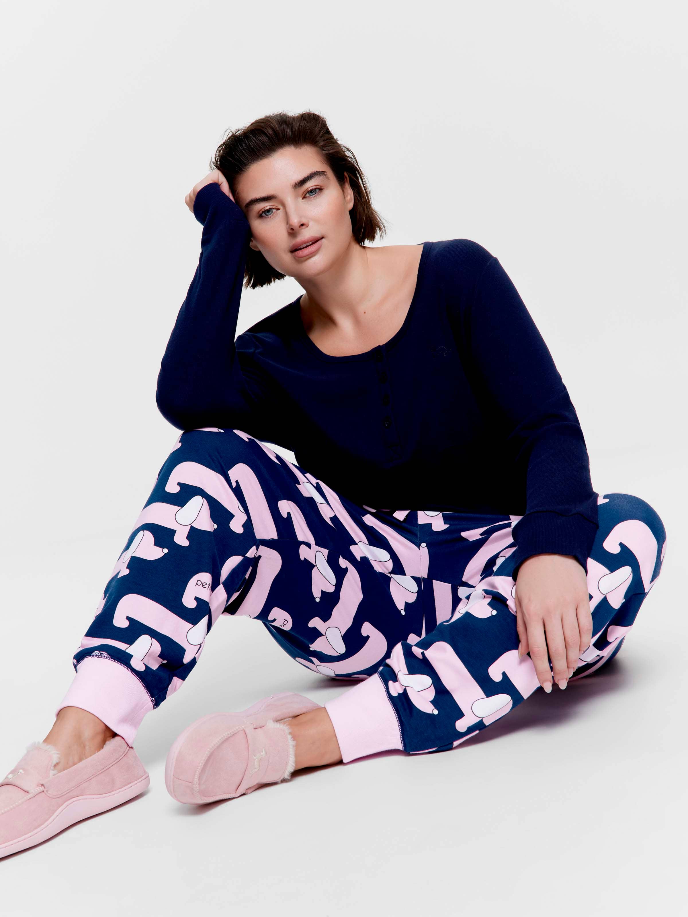 P.A. Plus Pink Daxie Easy Pj Pant