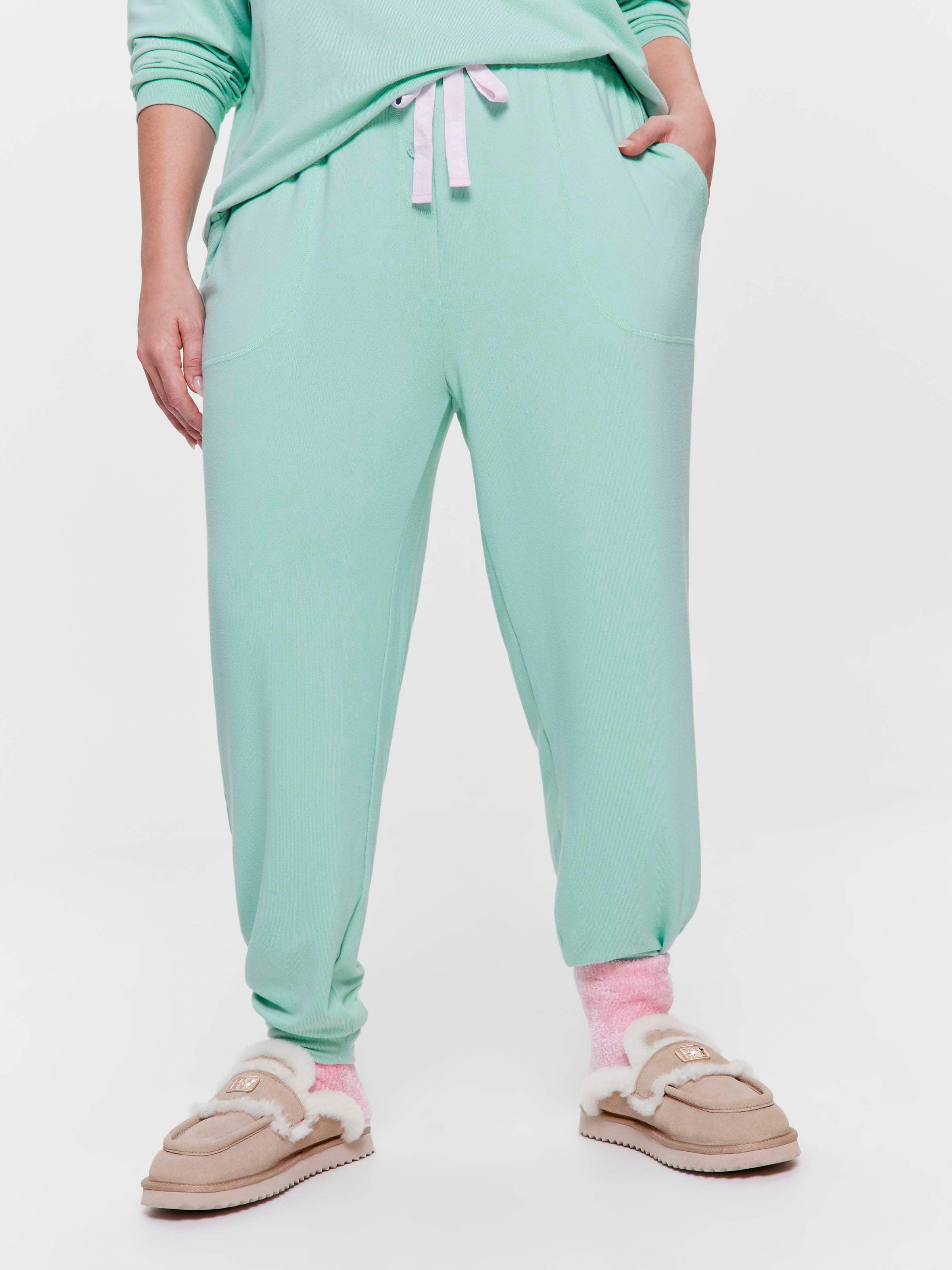 P.A. Plus Sage Plush Easy Pj Pant