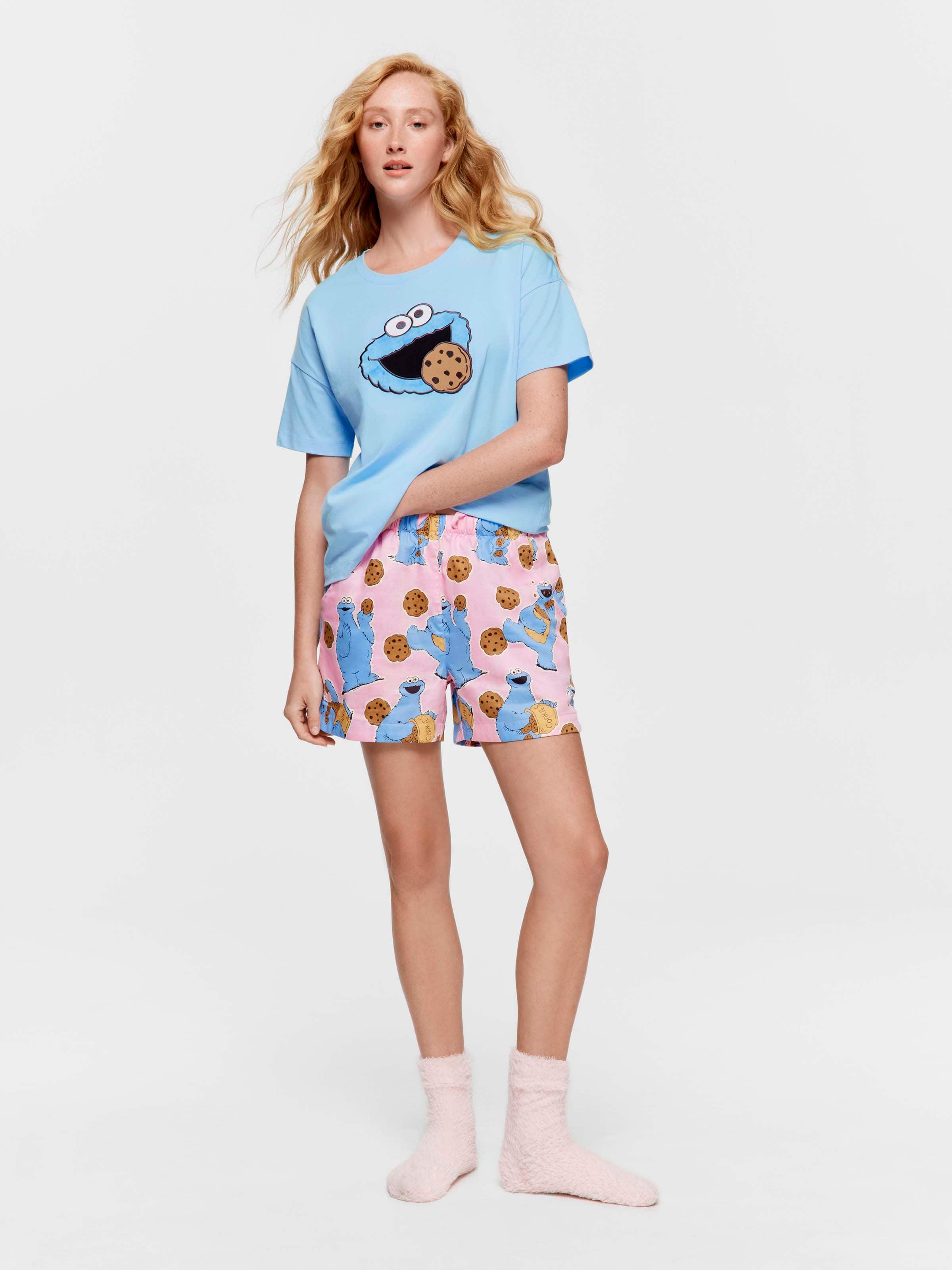 Cookie Monster 100% Cotton Oversized Tee