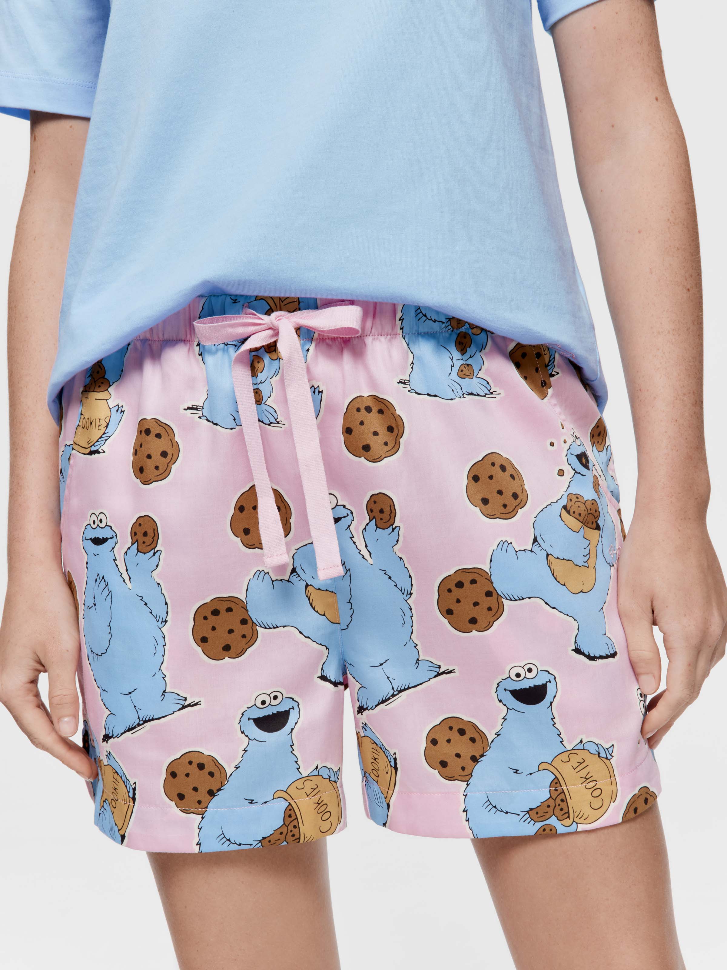 Cookie Monster 100% Cotton Gerri Short