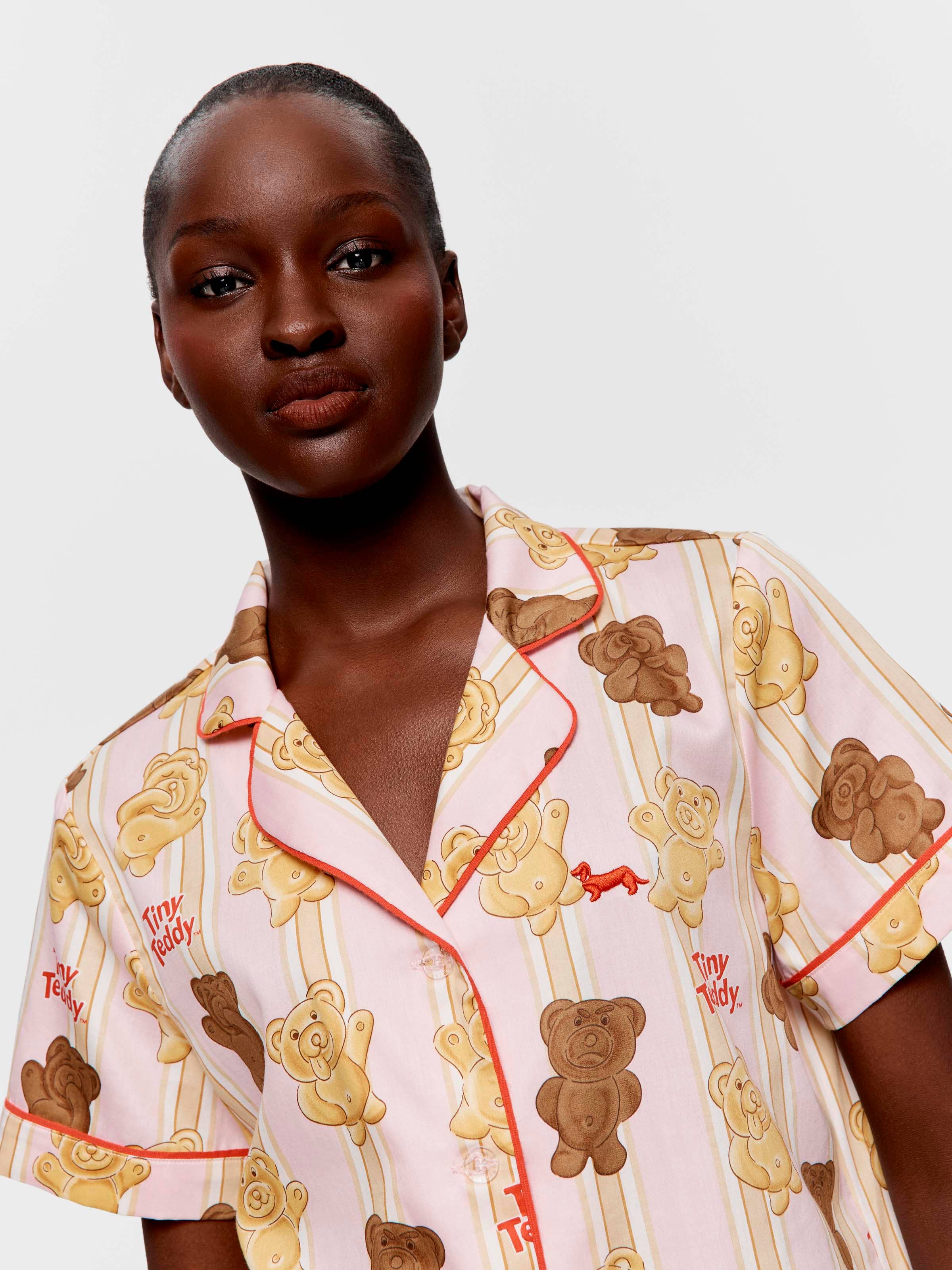 Arnott's Tiny Teddy 100% Cotton Shortie Pj Set