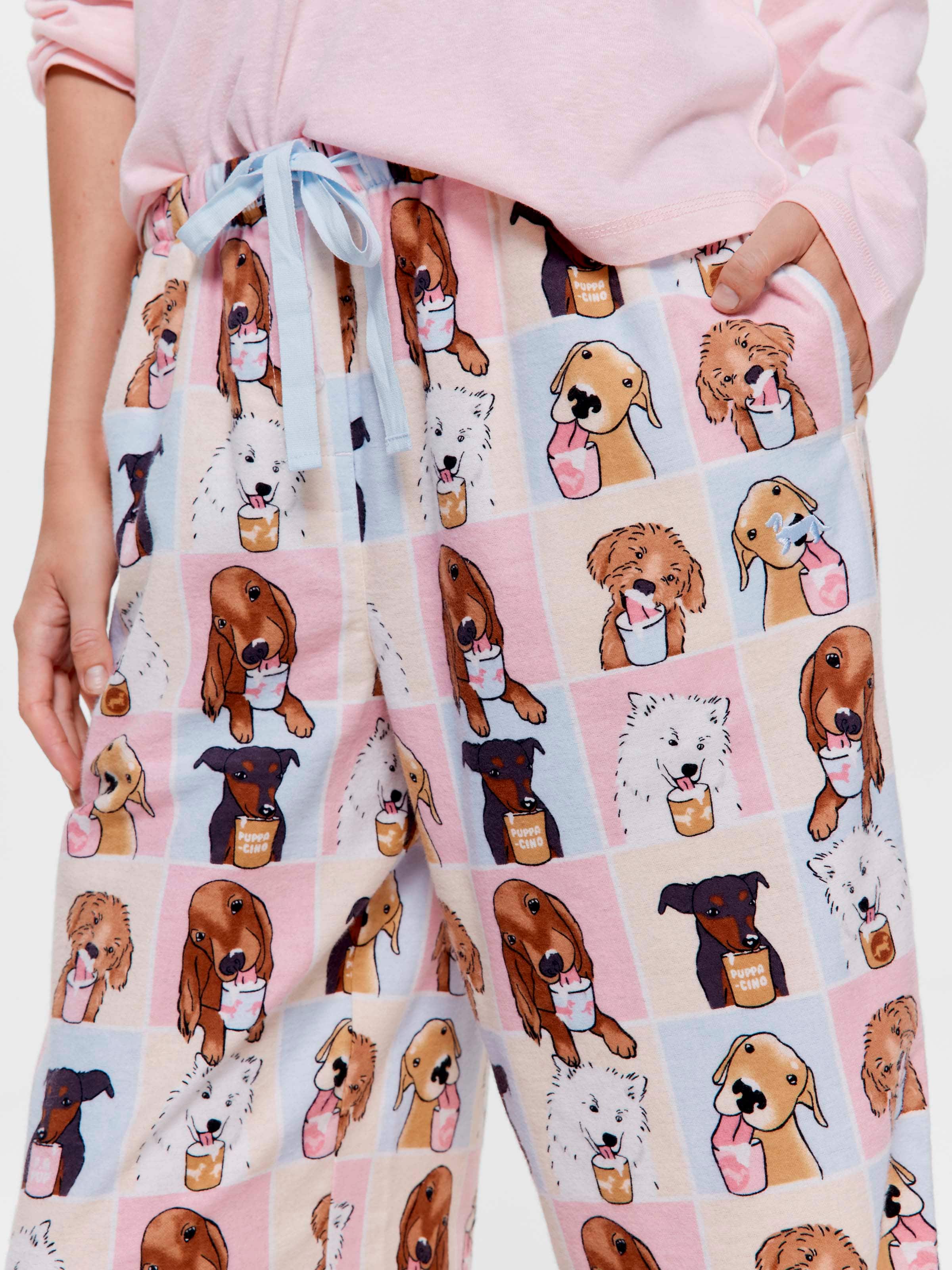 Puppuccino 100% Cotton Flannelette Classic Pj Pant