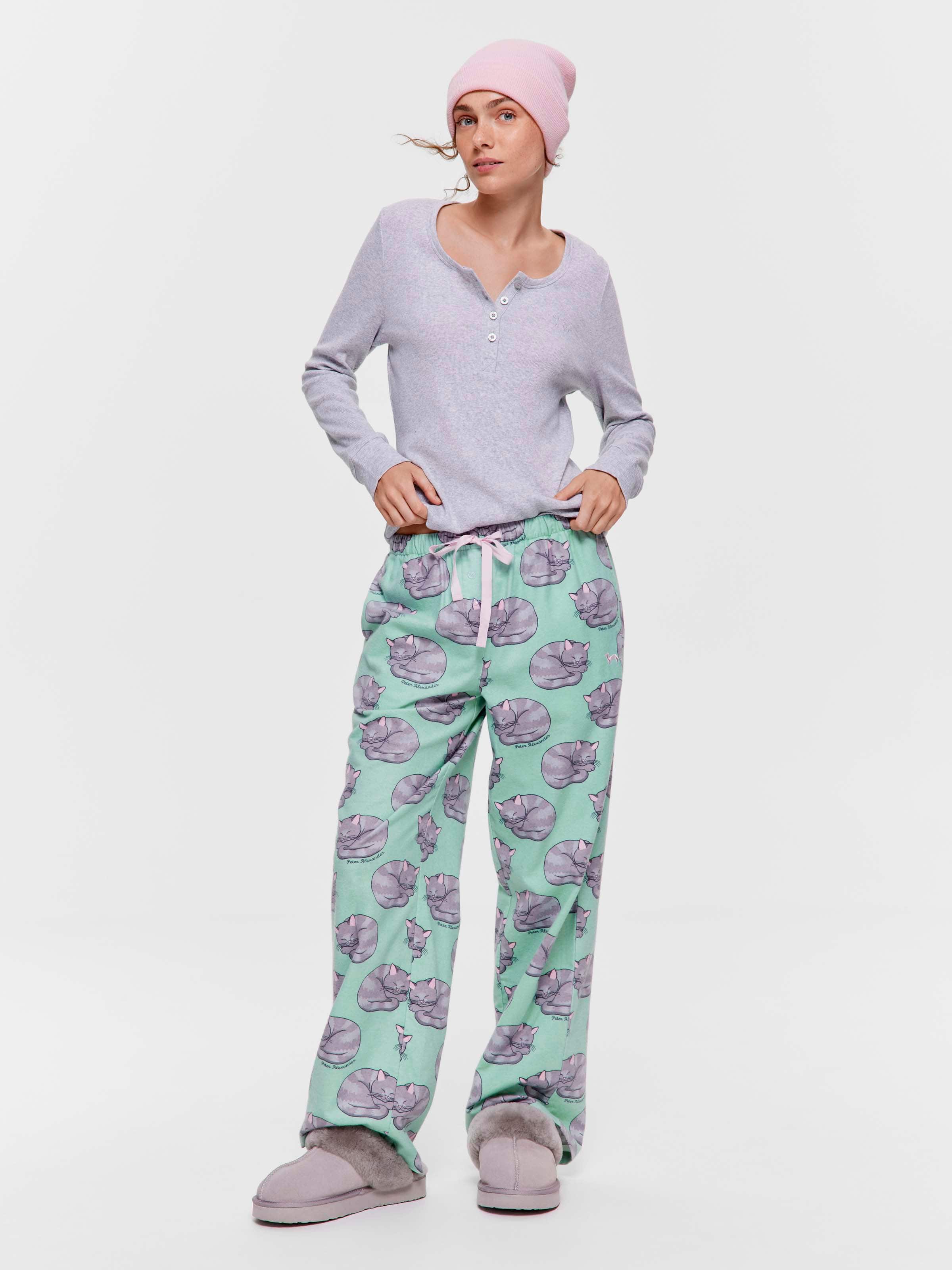 Sleepy Cat 100% Cotton Flannelette Classic Pj Pant