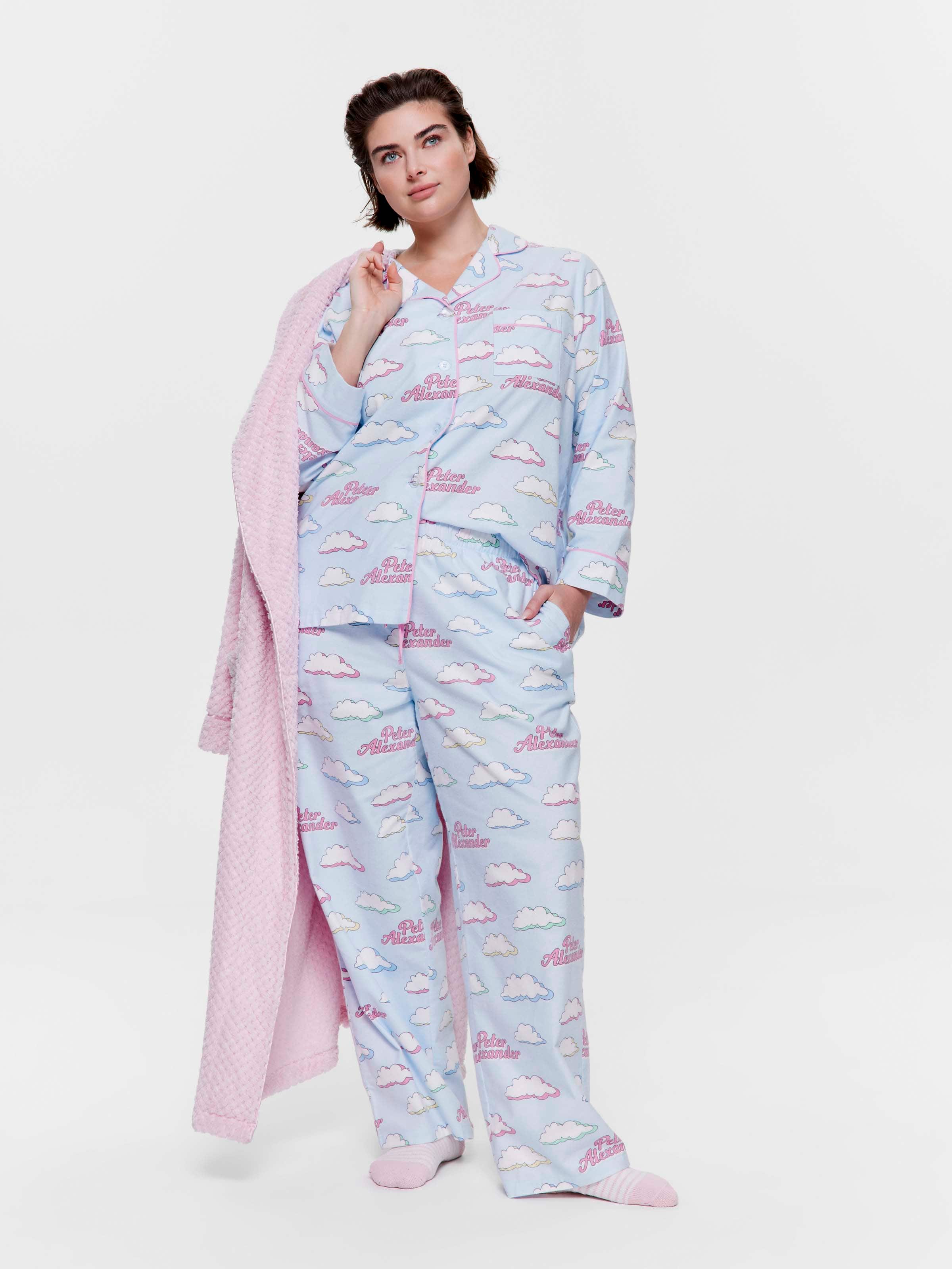 P.A. Plus Cloud 100% Cotton Flannelette Classic Pj Set