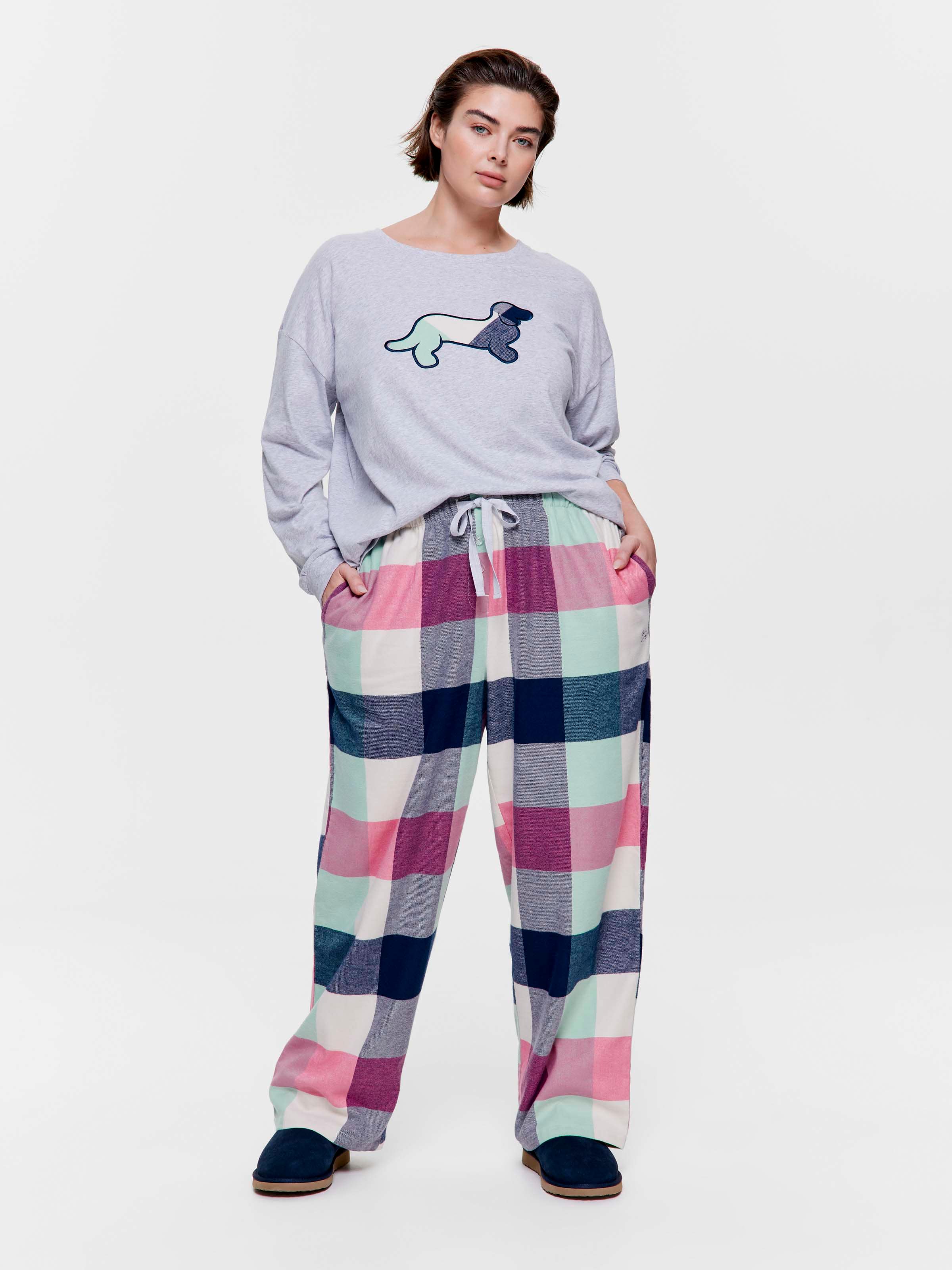 P.A. Plus Buffalo Check 100% Cotton Flannelette Classic Pj Pant