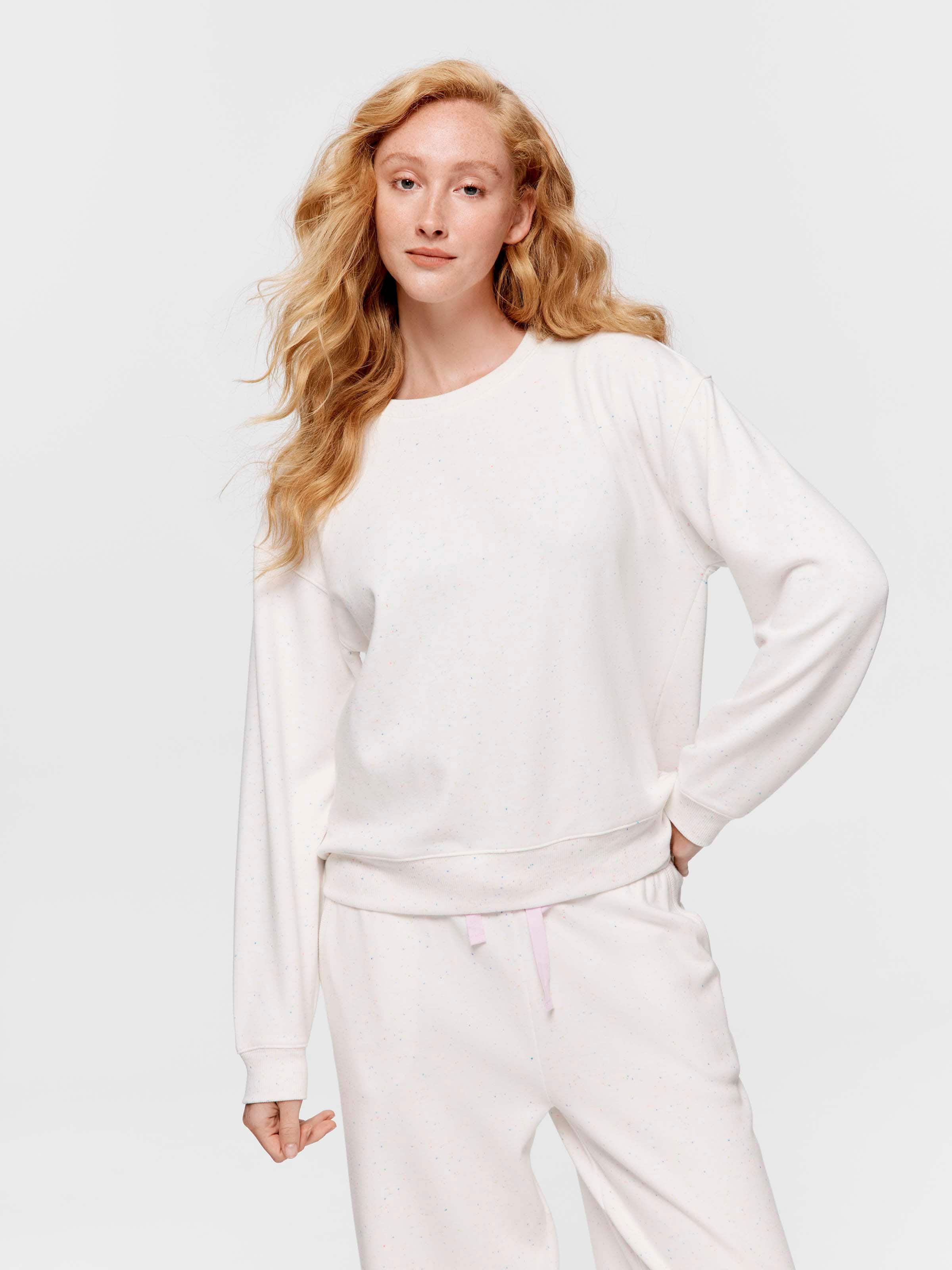 Speckle Fleece Sweater