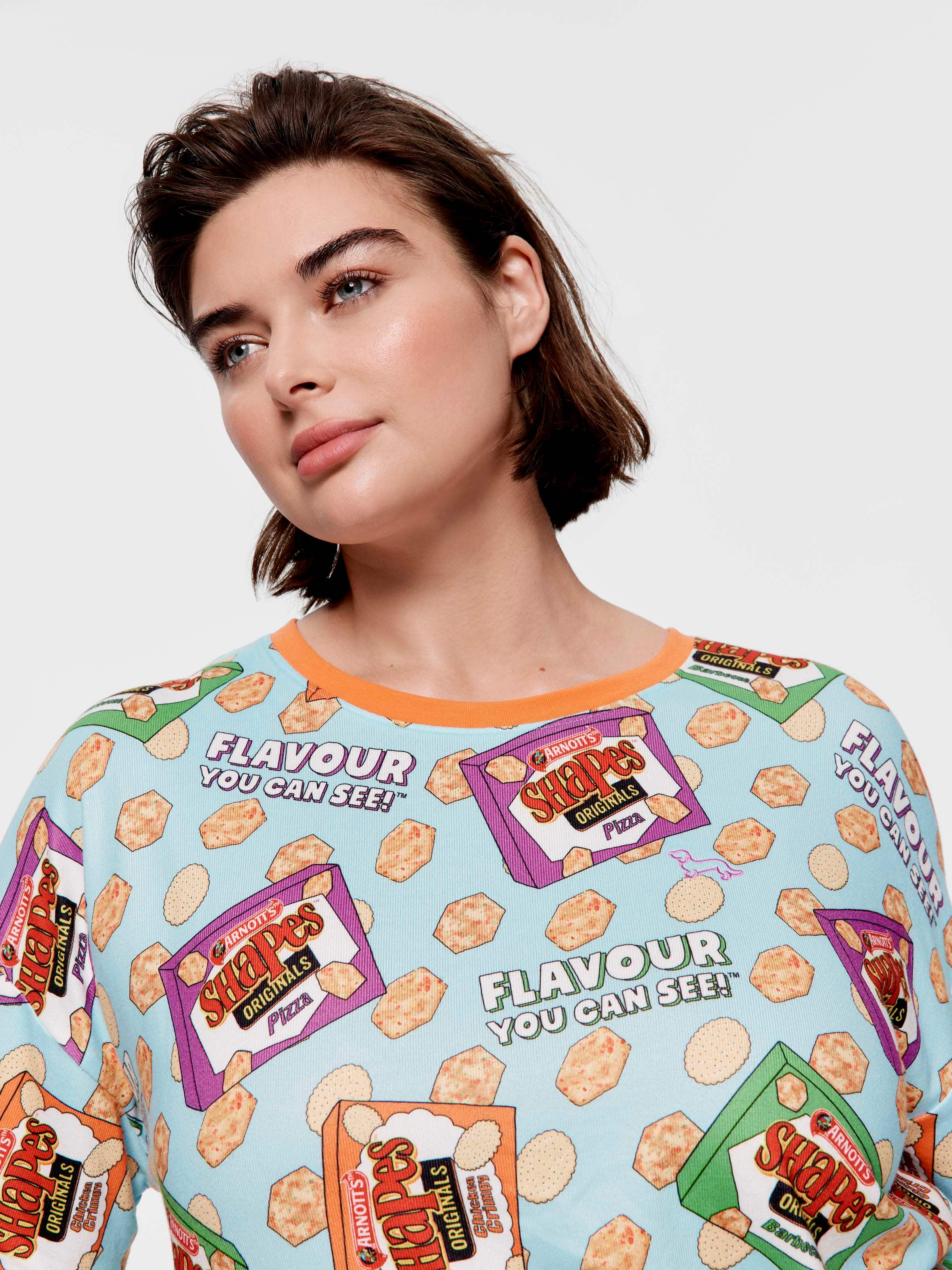 P.A. Plus Arnott's Shapes Plush Oversized Tee