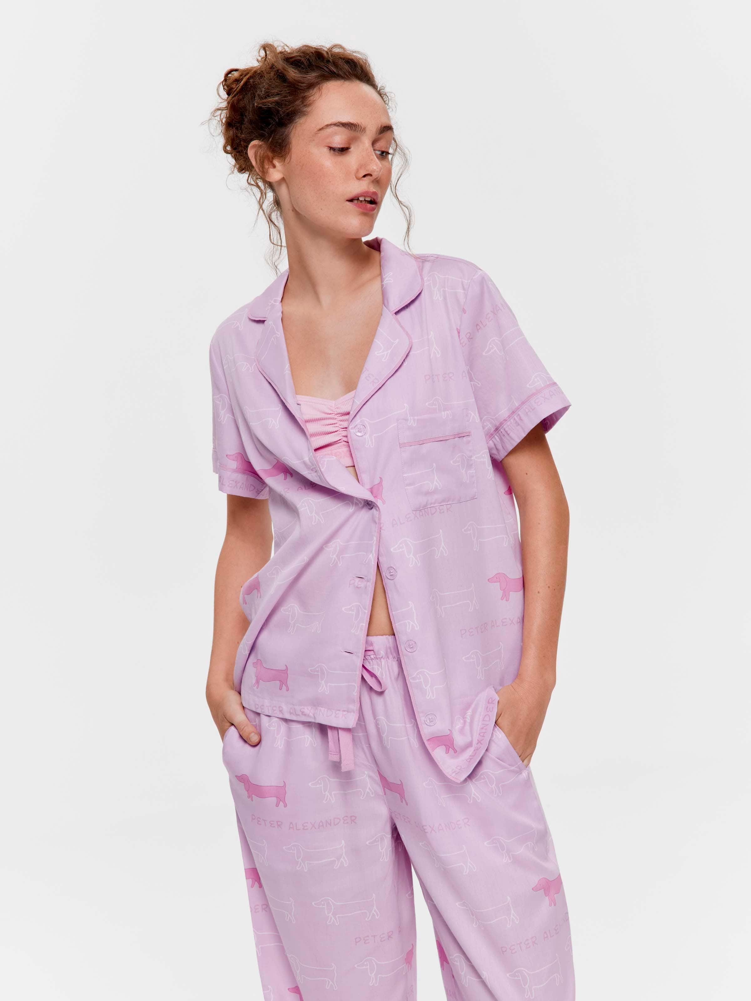 Lilac Penny 100% Cotton Short Sleeve & Pant Pj Set