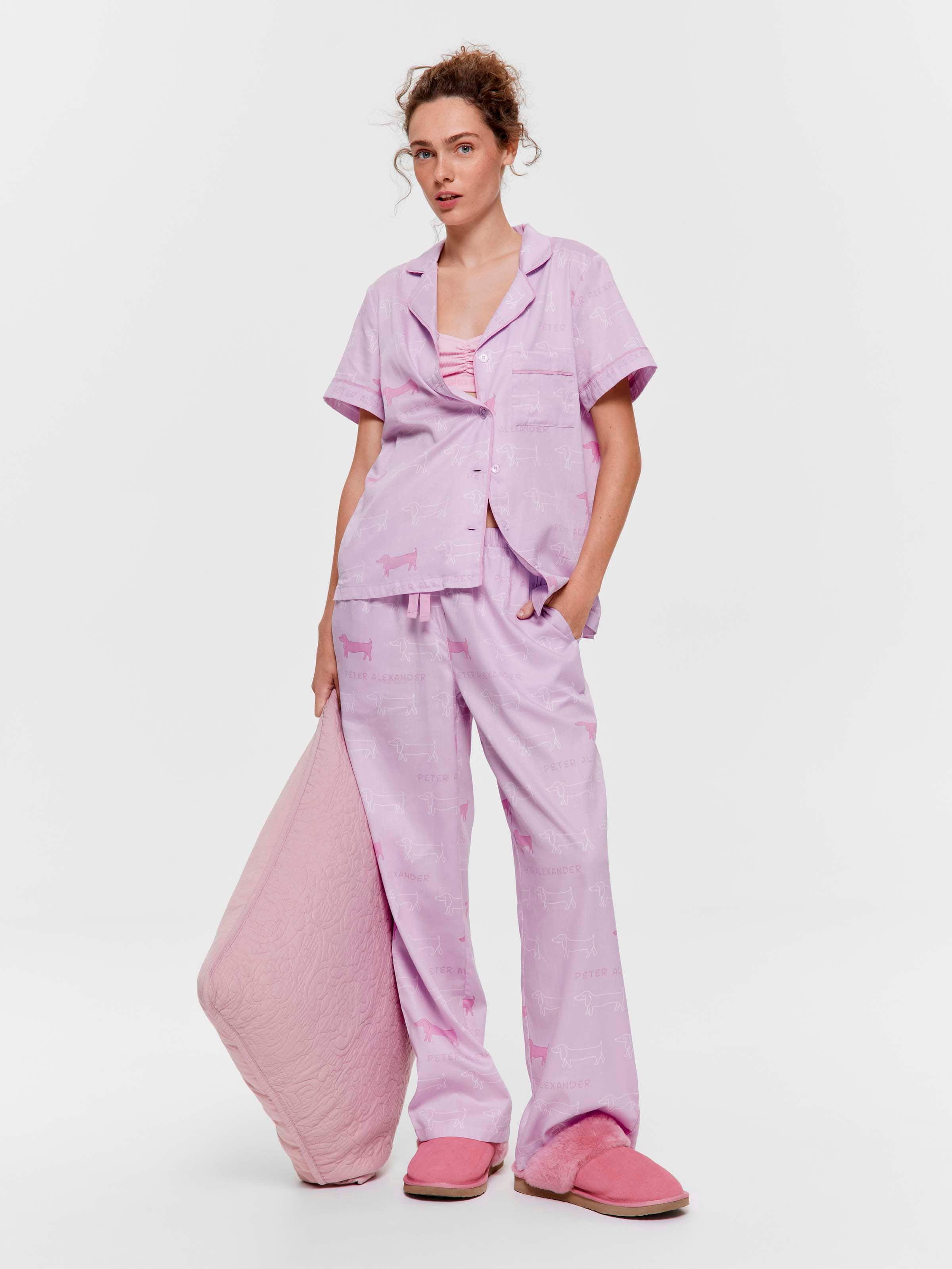Lilac Penny 100% Cotton Short Sleeve & Pant Pj Set