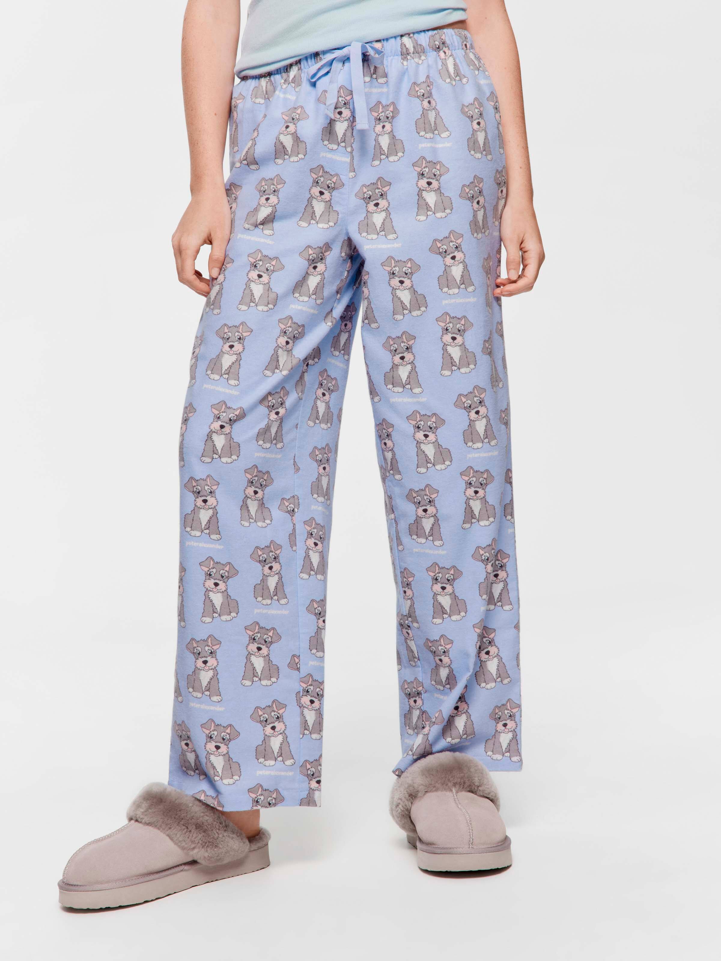 Schnauzer 100% Cotton Flannelette Classic Pj Pant