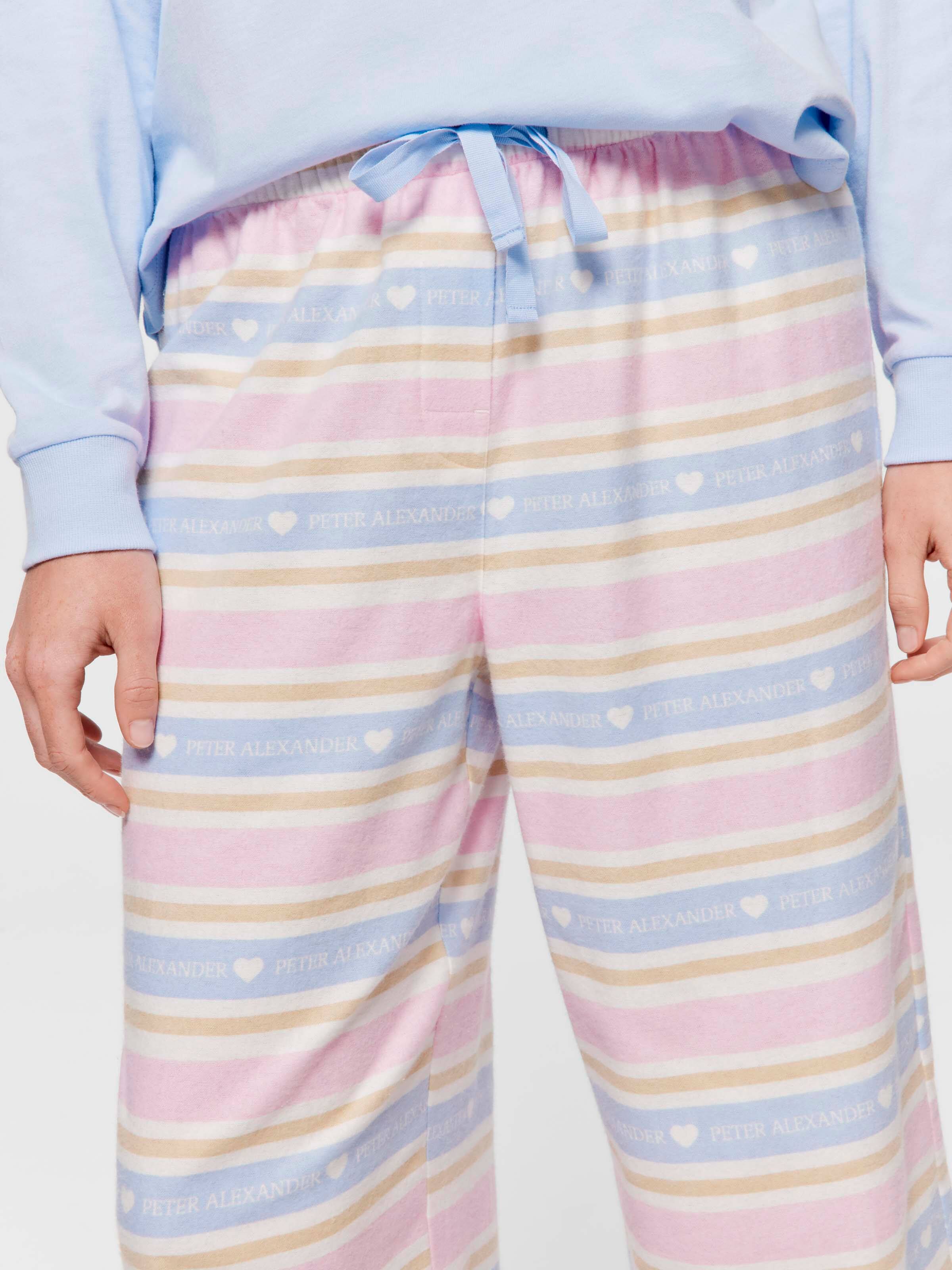 Pa Stripe 100% Cotton Flannelette Classic Pj Pant
