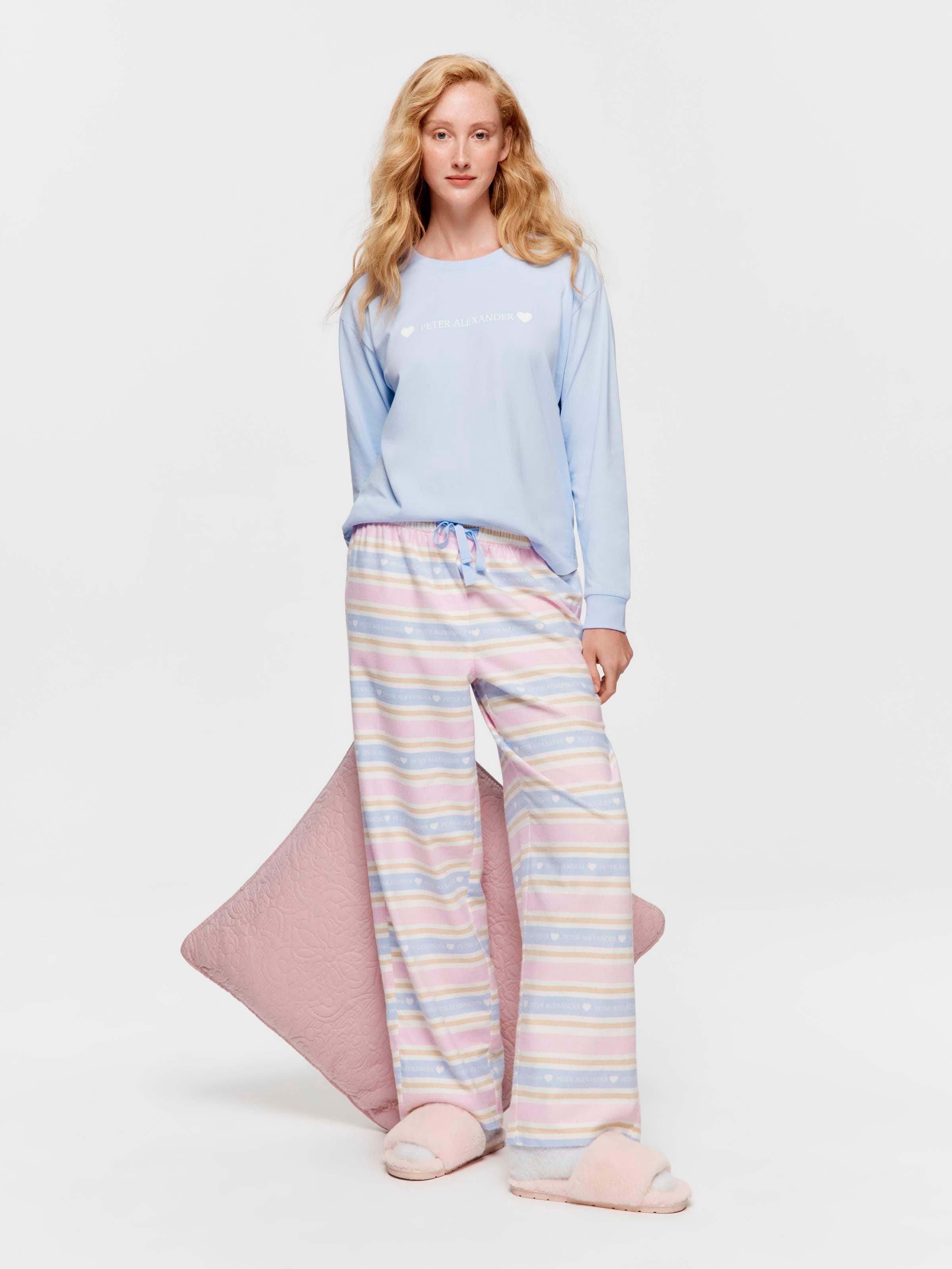 Pa Stripe 100% Cotton Flannelette Classic Pj Pant