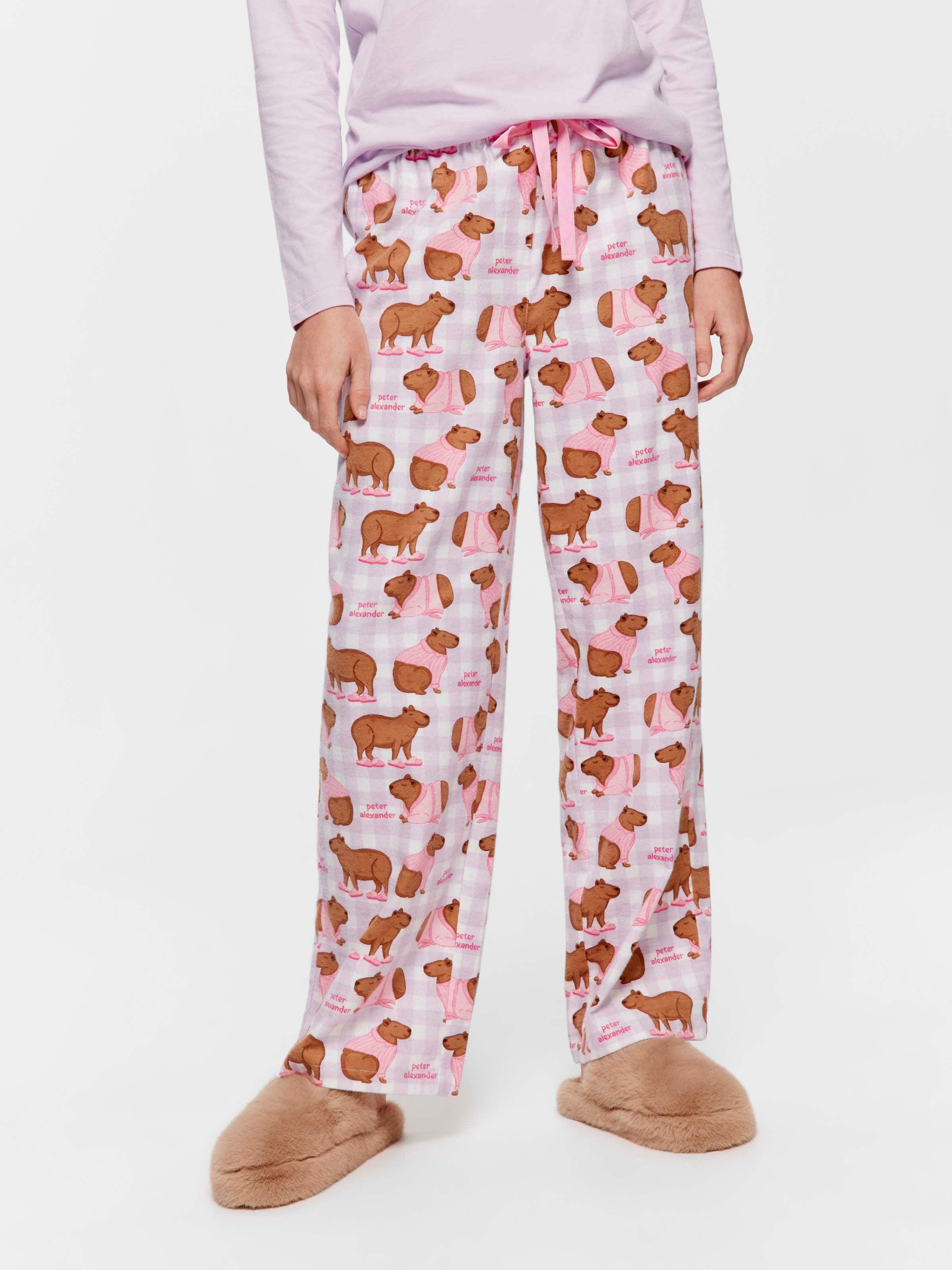 Capybara 100% Cotton Flannelette Classic Pj Pant