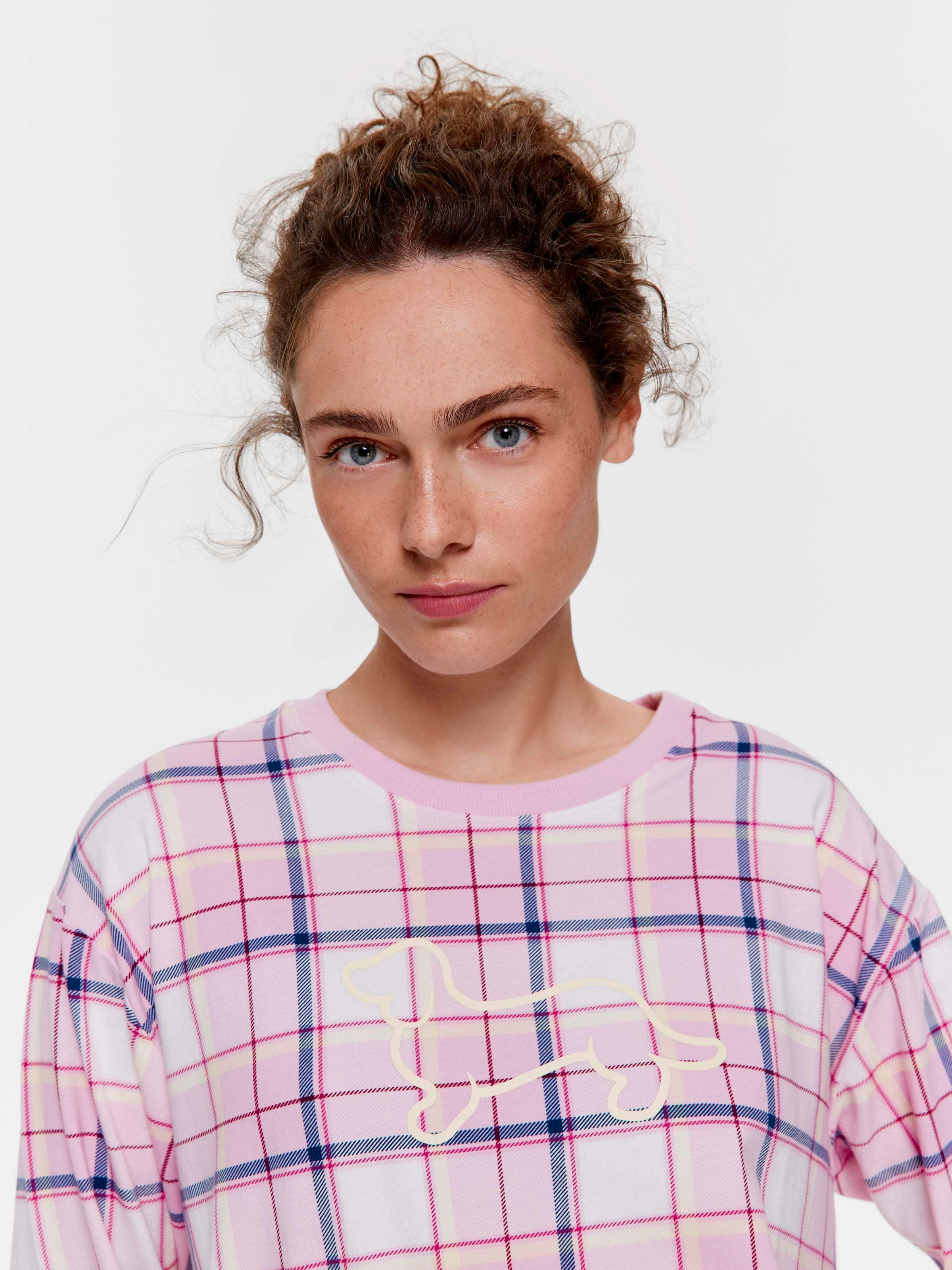 Check Penny Logo Sweater