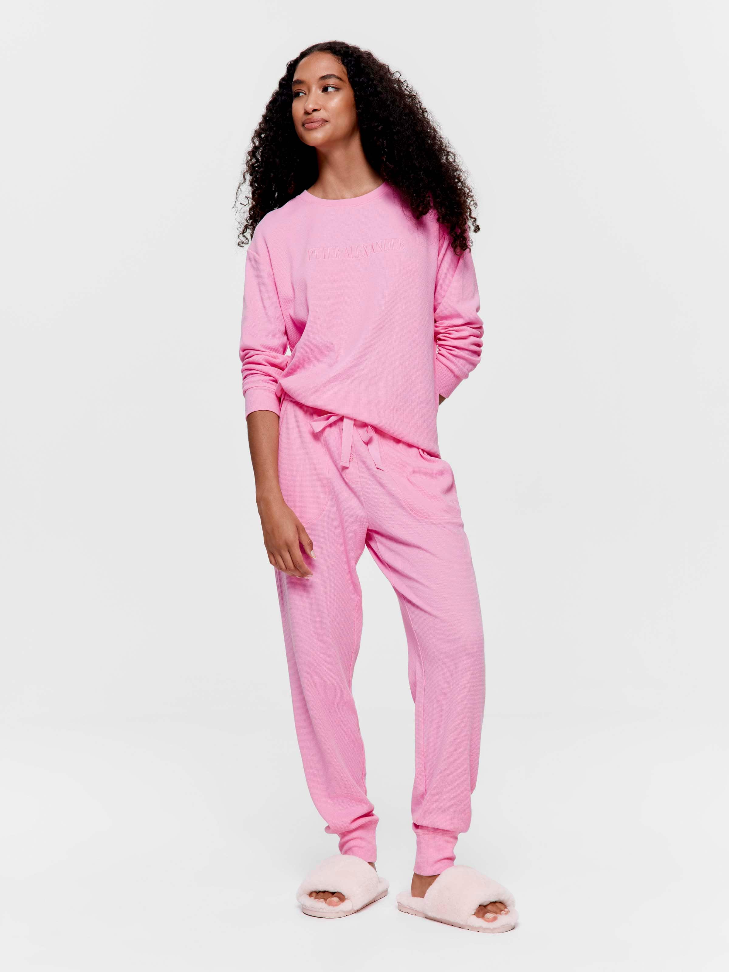 Pink Waffle Easy Pj Pant