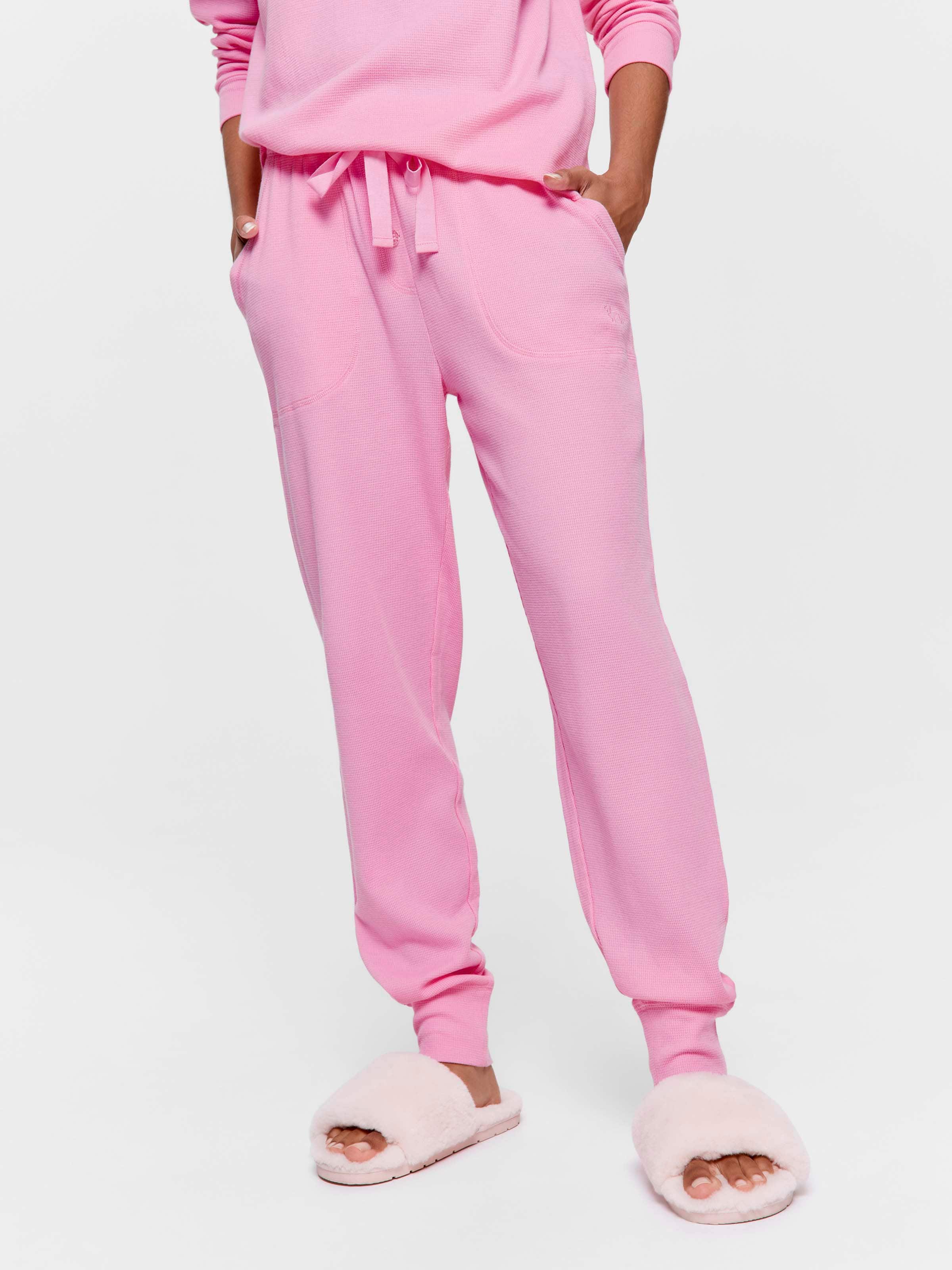 Pink Waffle Easy Pj Pant
