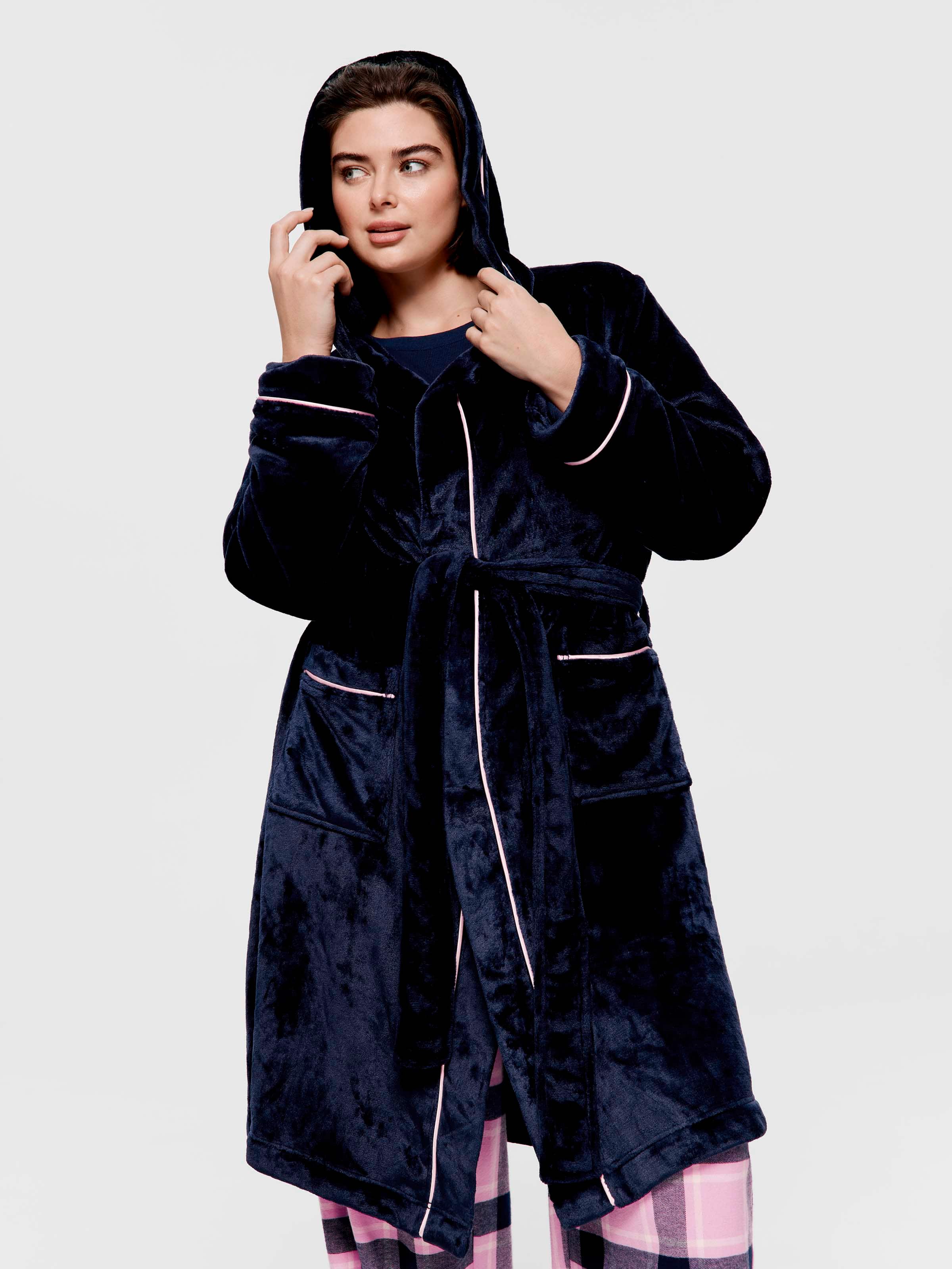 P.A. Plus Navy Hooded Gown