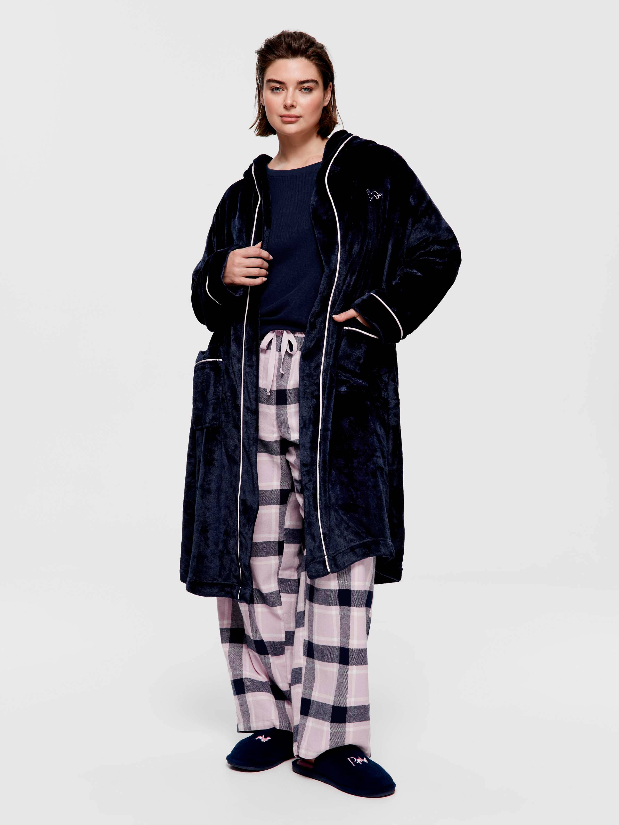 P.A. Plus Navy Hooded Gown