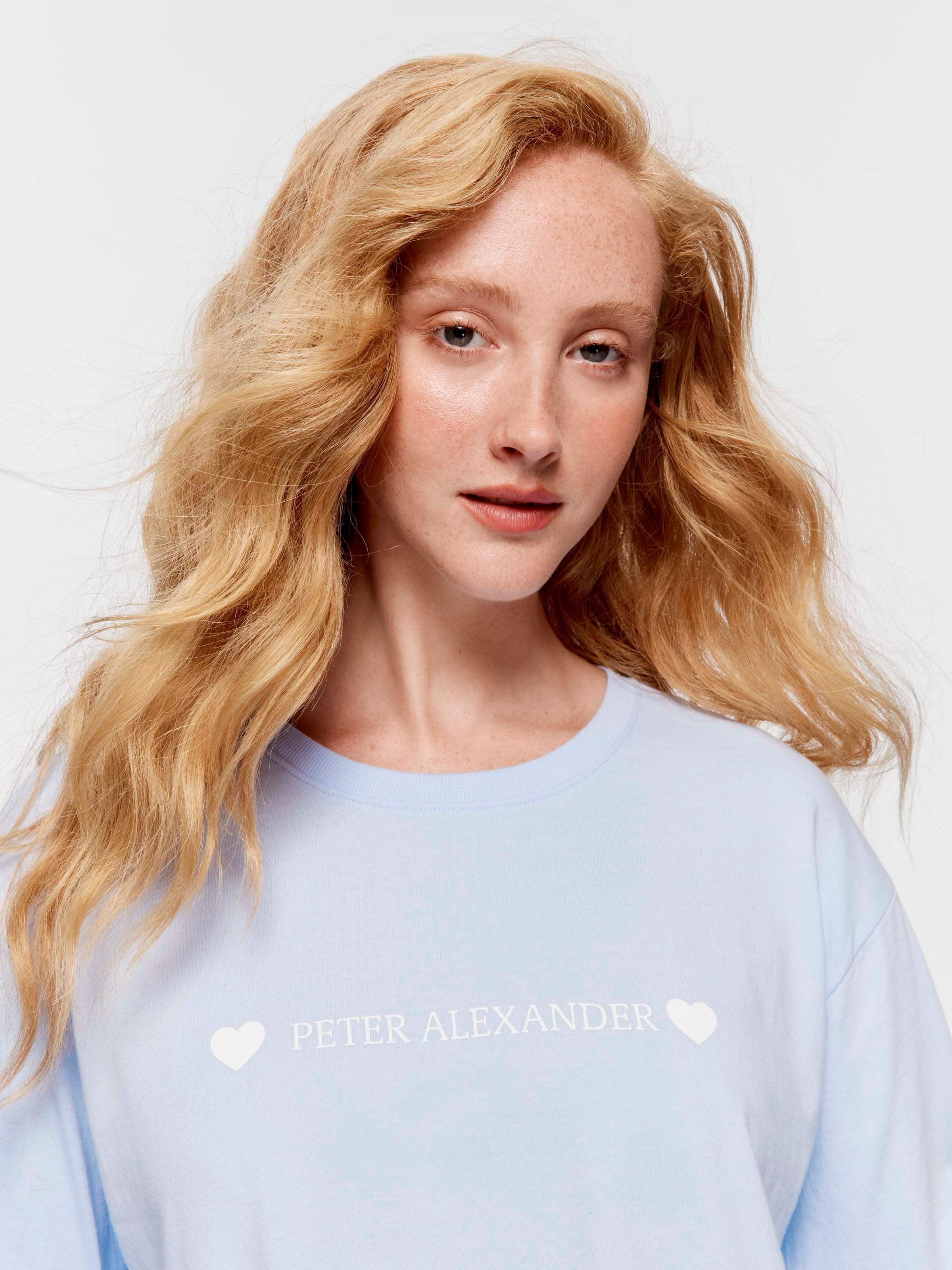 Pa Branded Blue 100% Cotton Long Sleeve Top