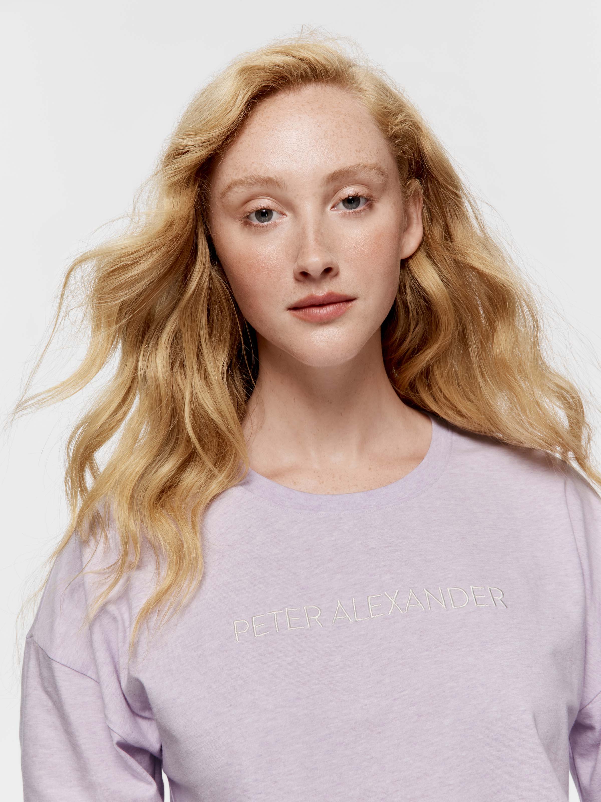 Lilac Marle Long Sleeve Top