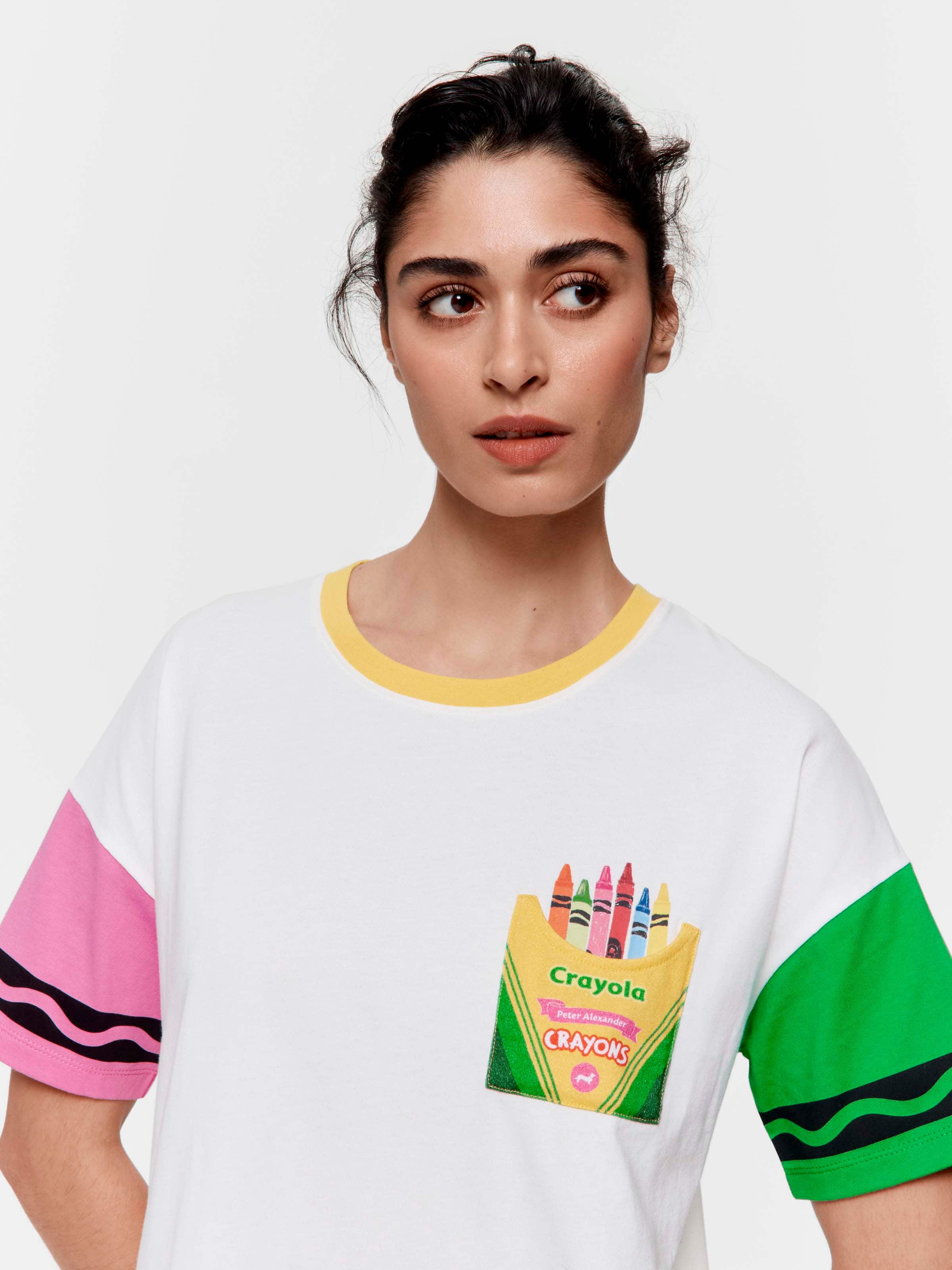 Crayola Crayon 100% Cotton Oversized Tee