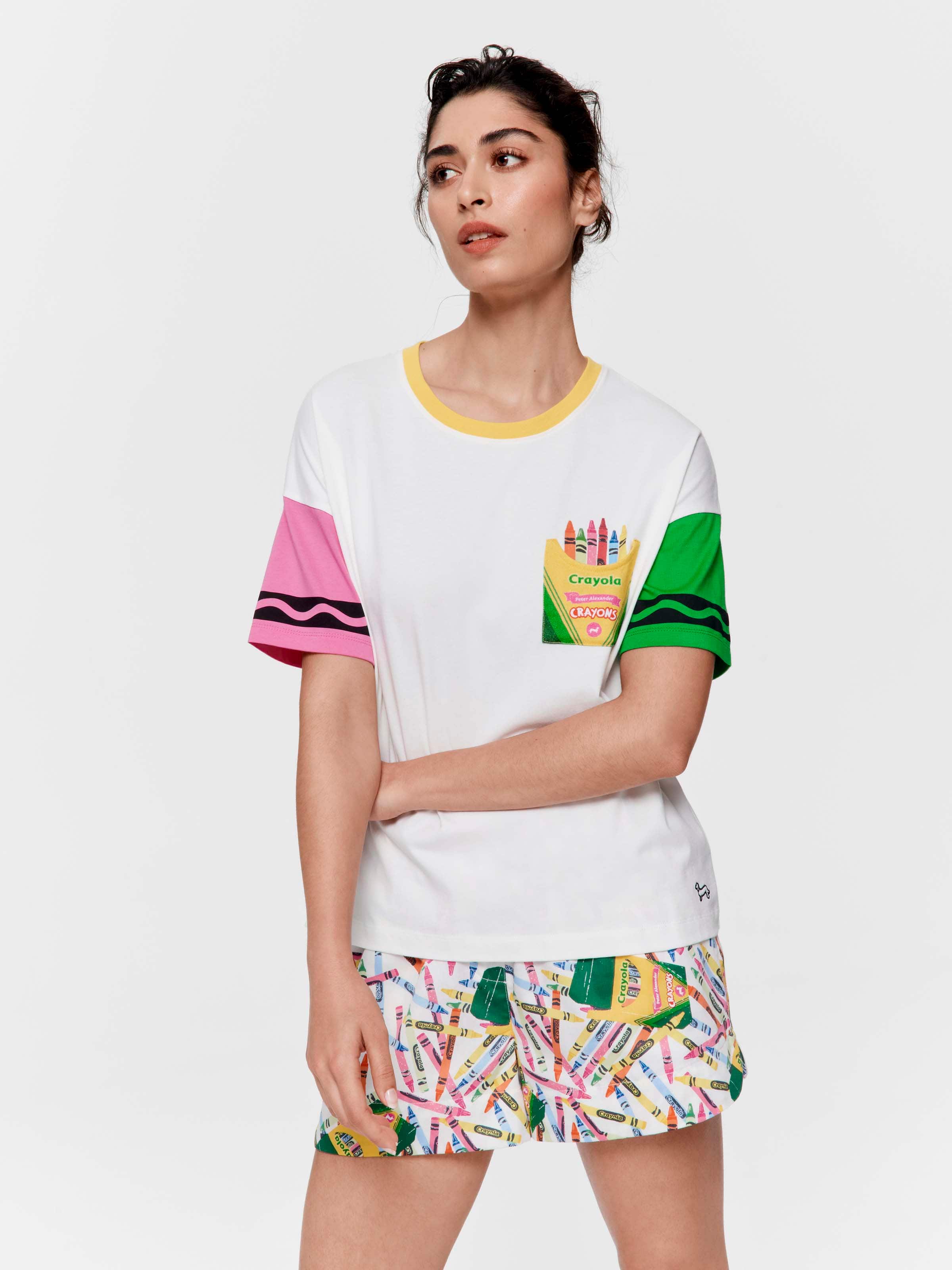 Crayola Crayon 100% Cotton Oversized Tee
