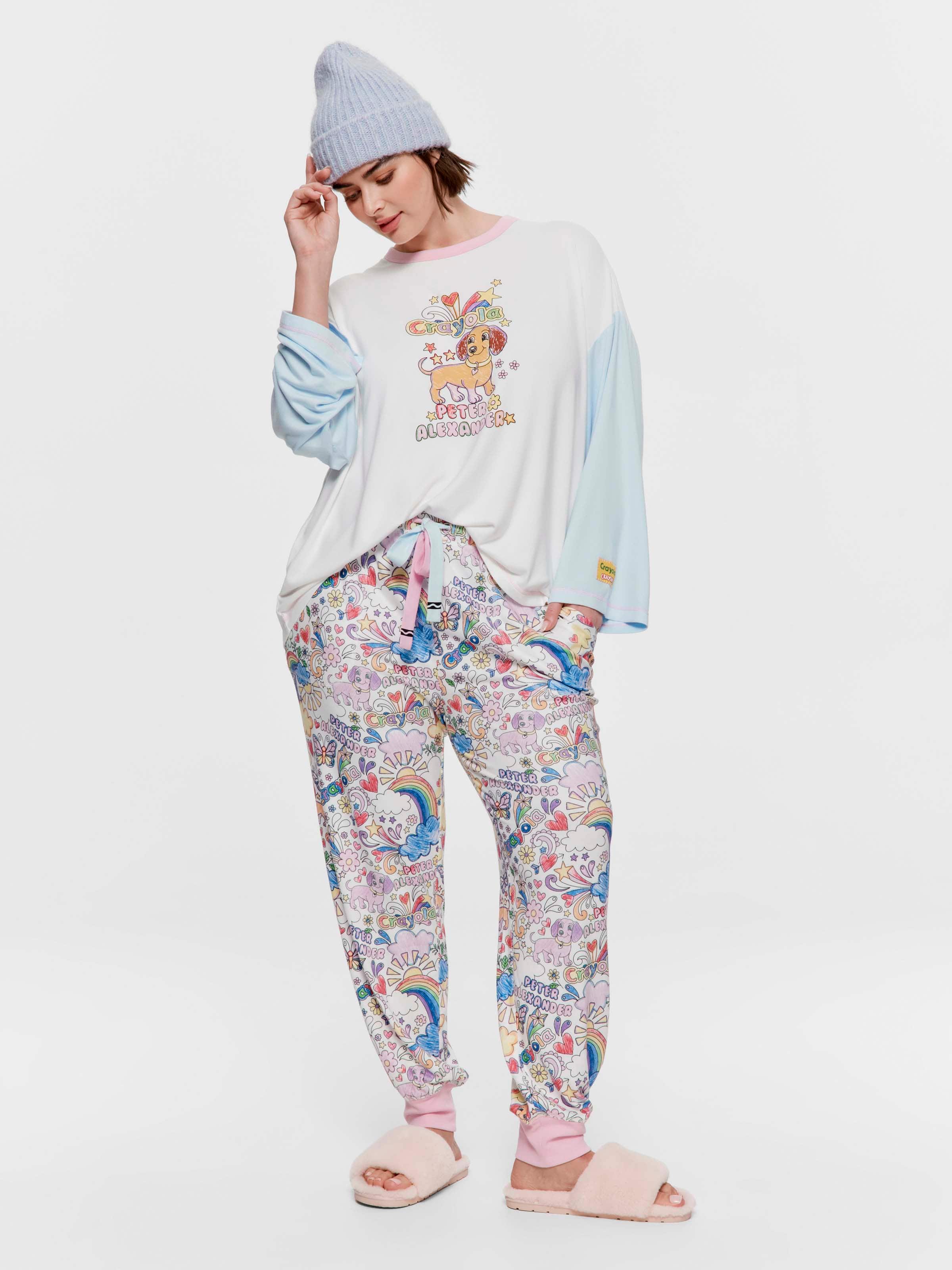 P.A. Plus Crayola Sketch Plush Easy Pj Pant