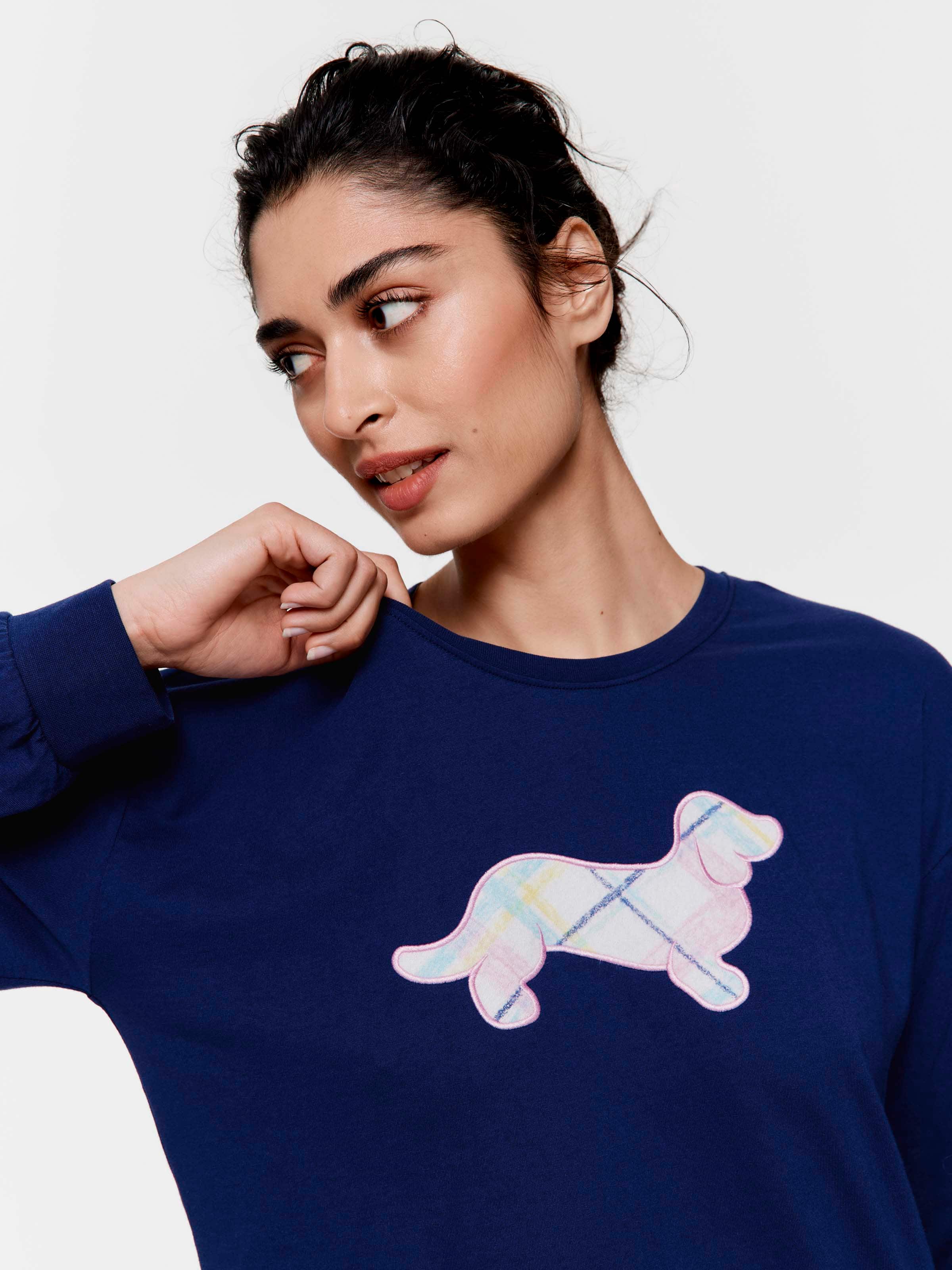 Sketched Penny 100% Cotton Long Sleeve Top