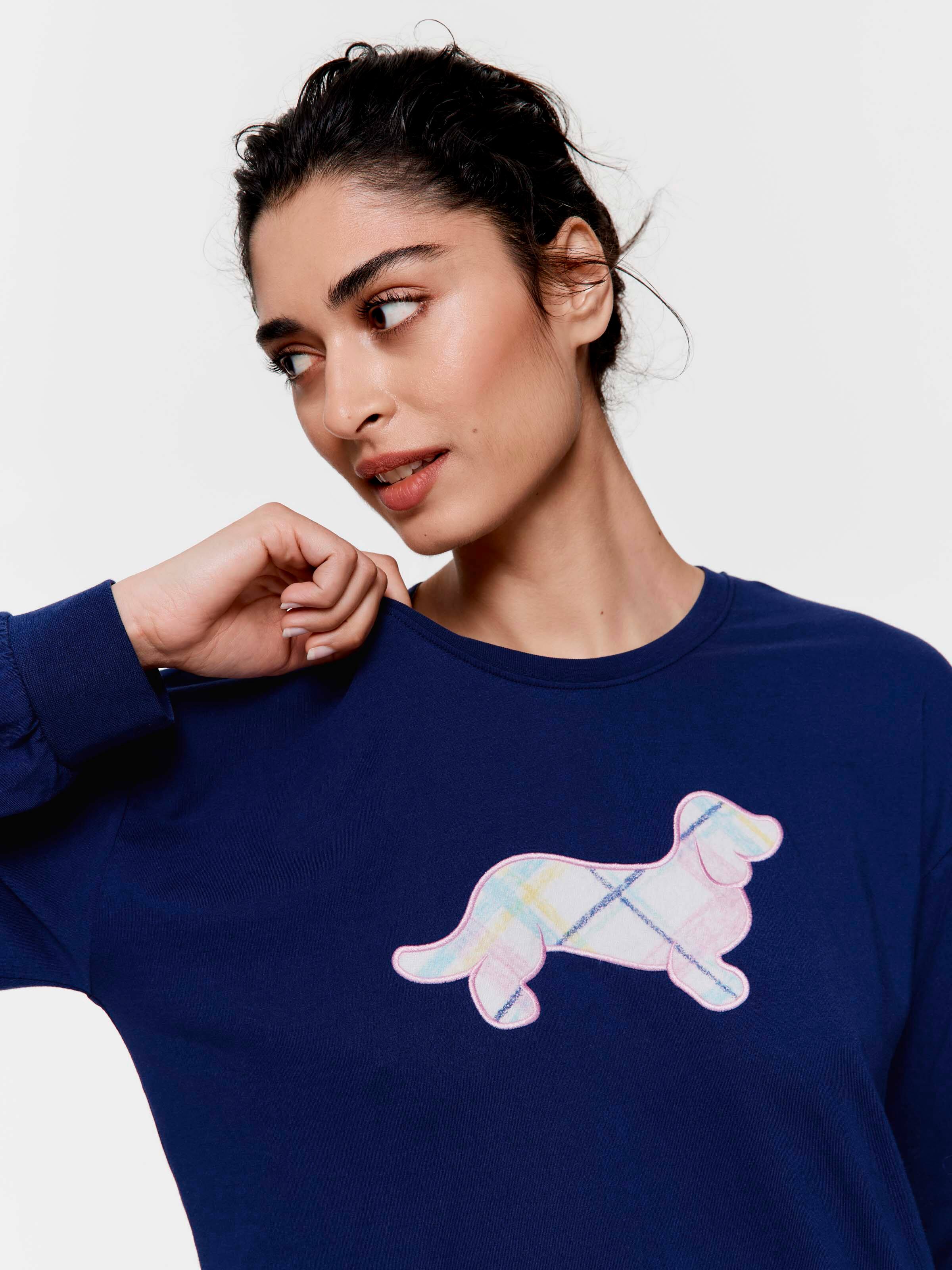 Most Popular Sketched Penny 100% Cotton Long Sleeve Top