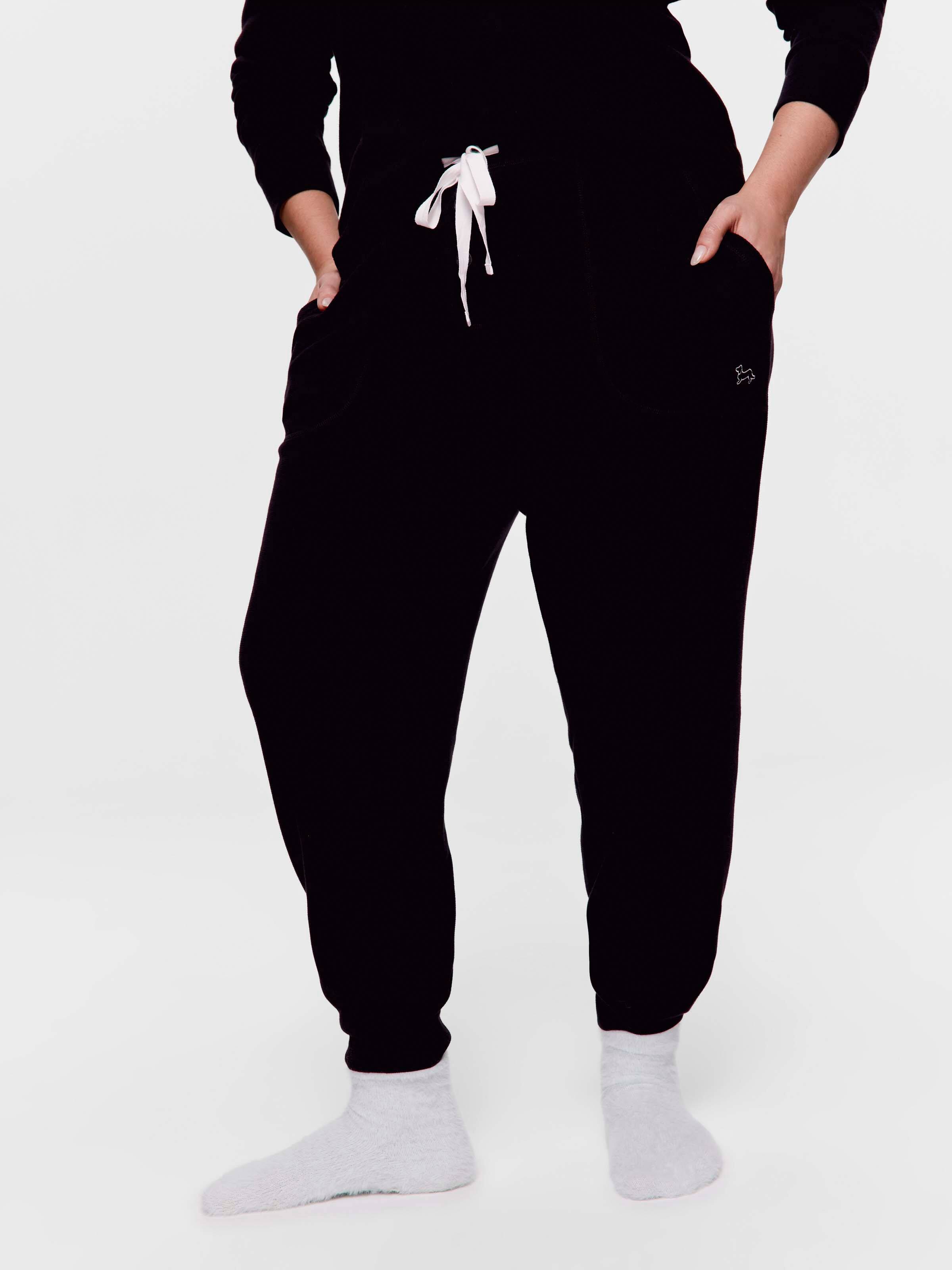 Most Popular P.A. Plus Black Waffle Easy Pj Pant