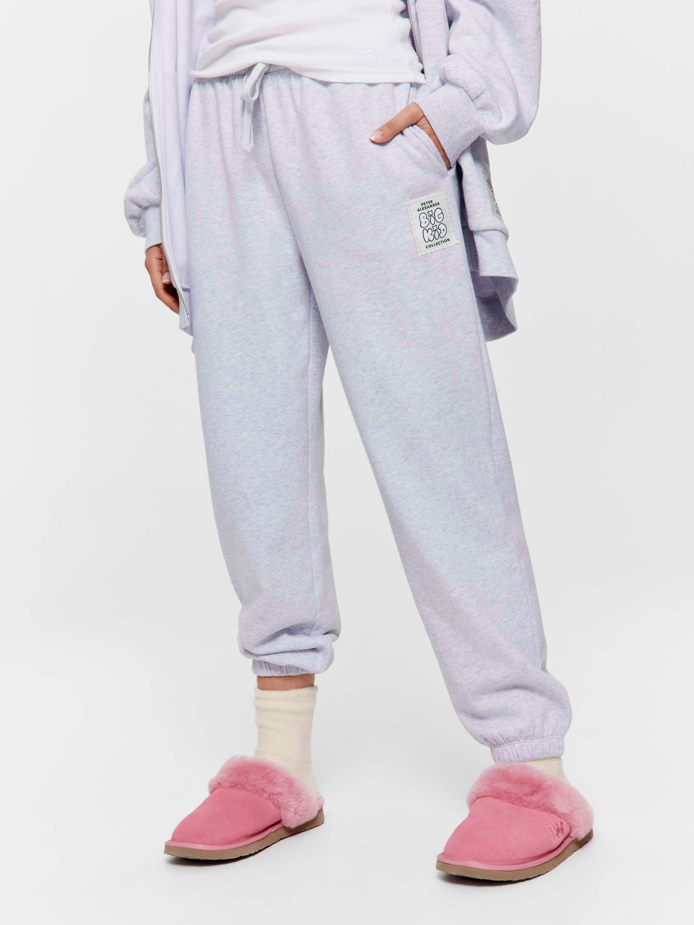 Big Kid Grey Fleece Track Pj Pant