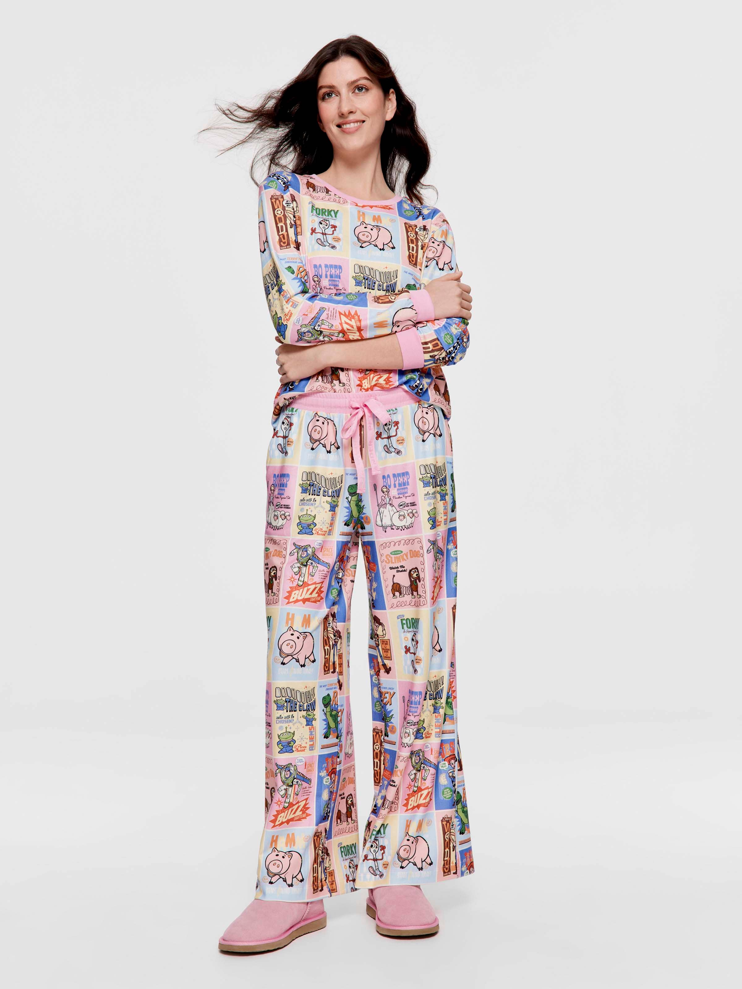 Toy Story Comic Plush Wide Leg Pj Pant