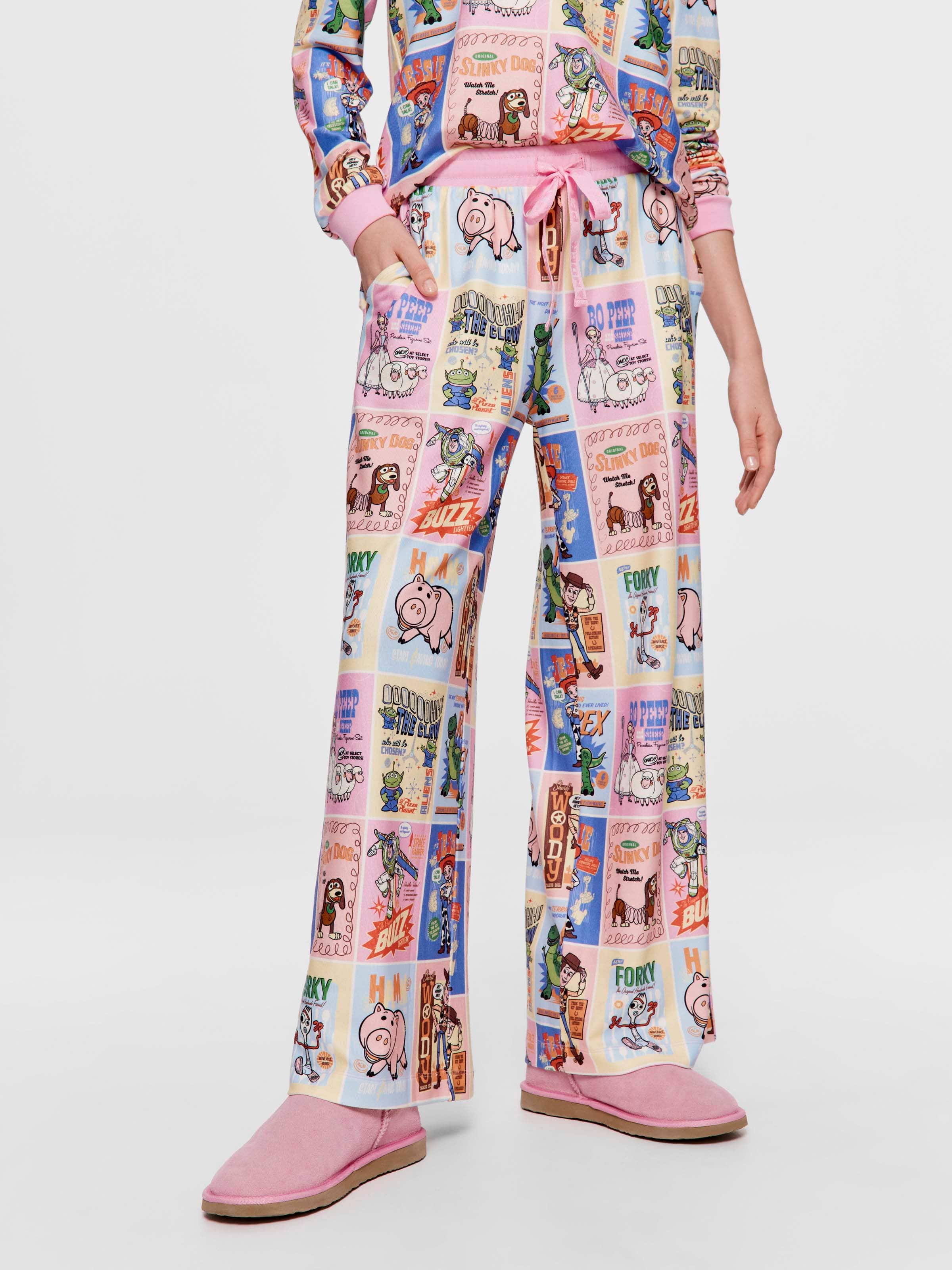 Toy Story Comic Plush Wide Leg Pj Pant