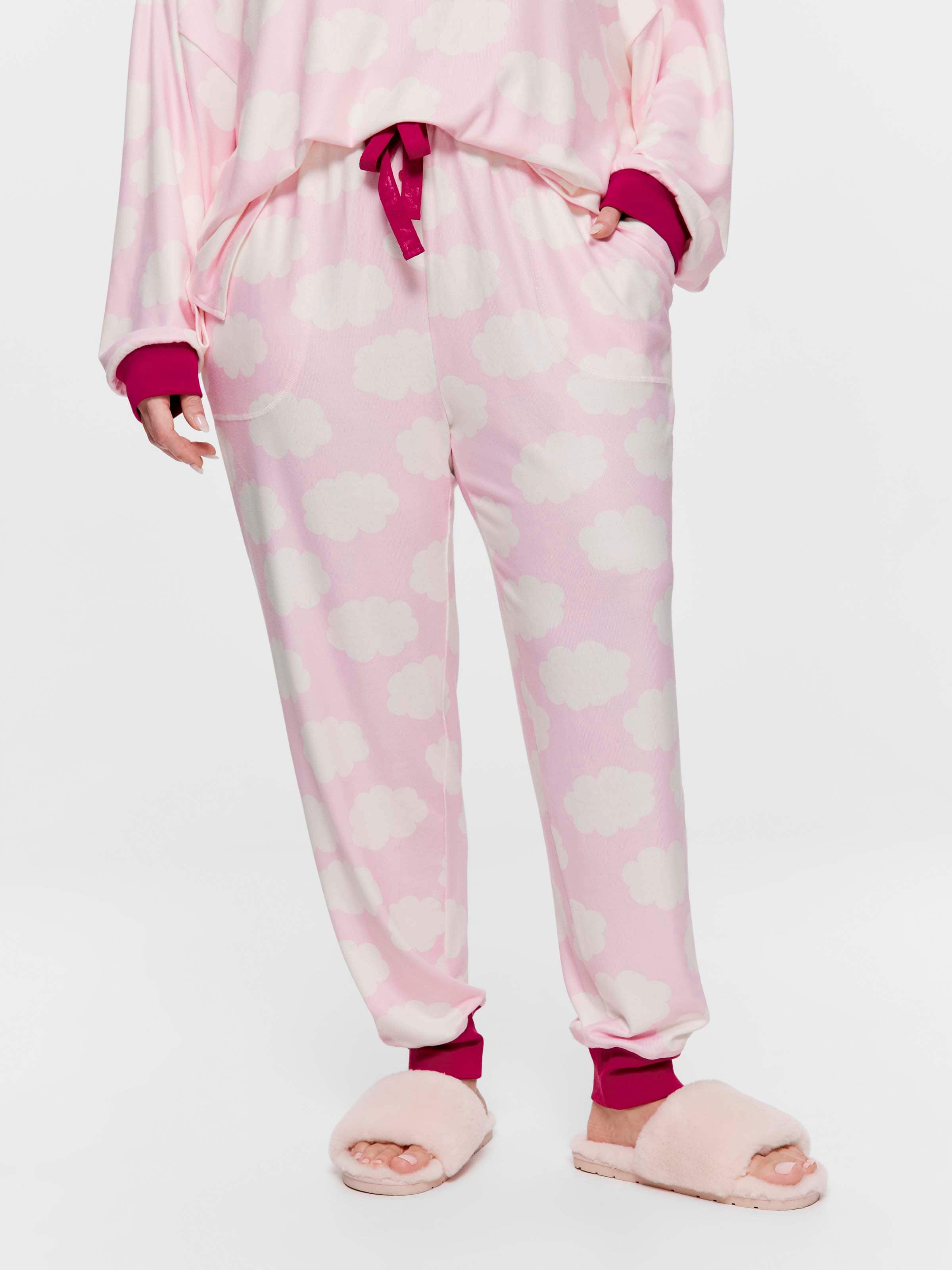 P.A. Plus Pink Cloud Plush Easy Pj Pant